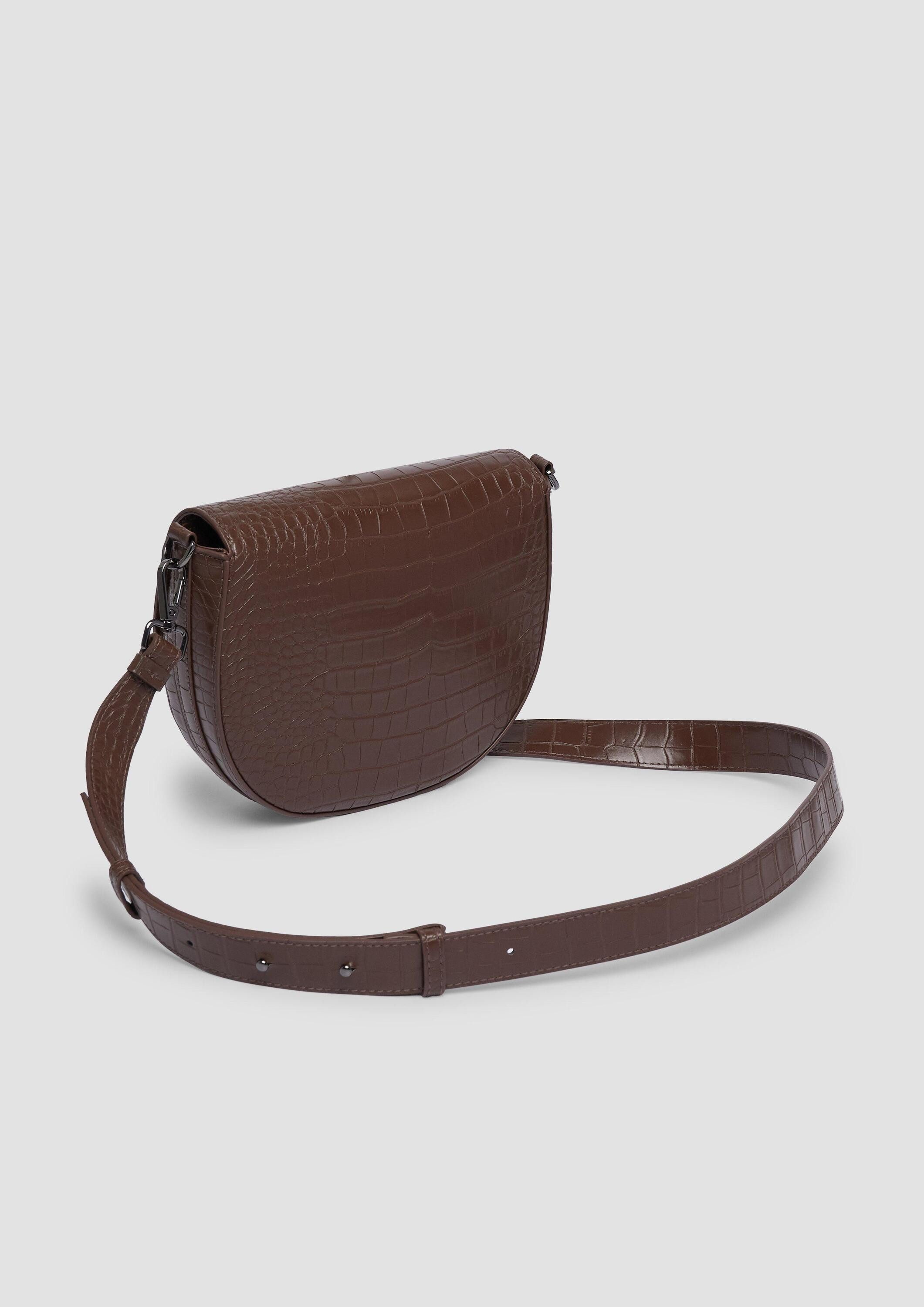 s.Oliver Umhängetasche Tasche, City Bag in Leder-Optik mit Animal-Muster