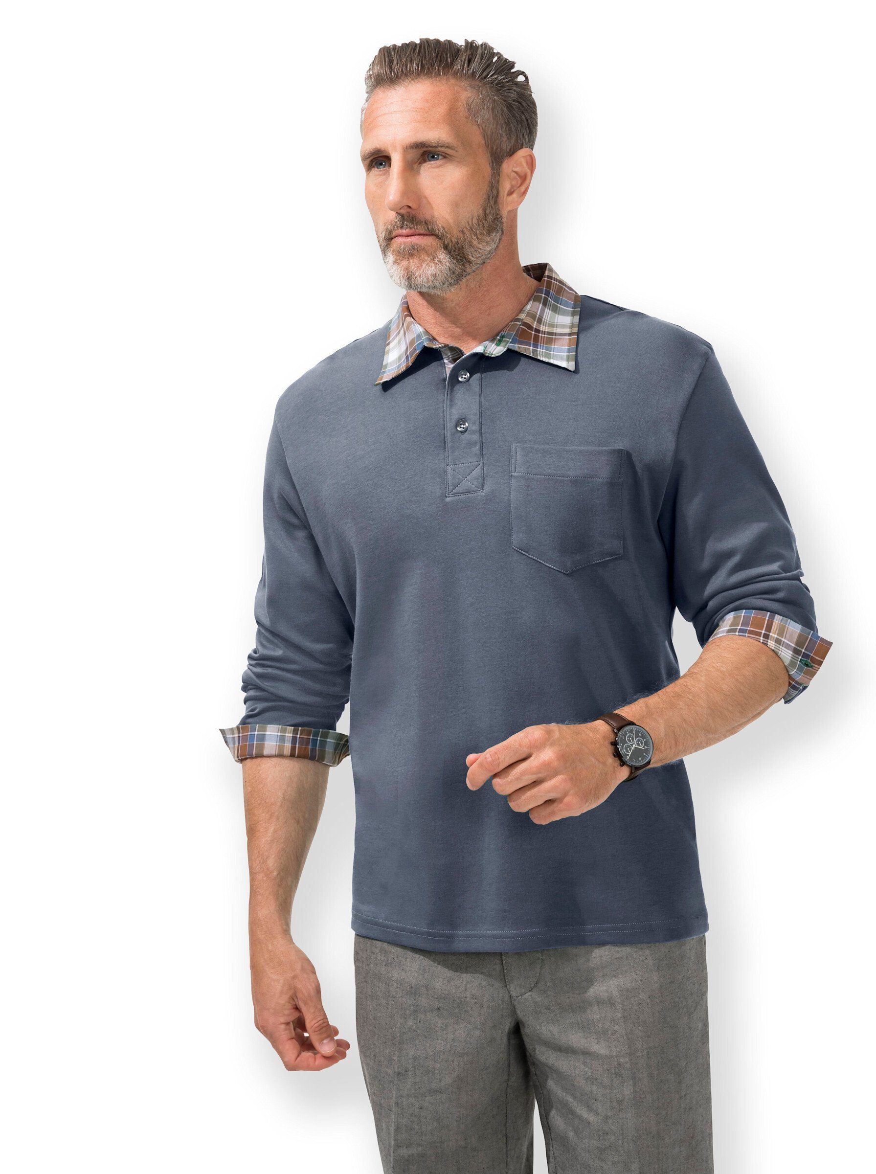 Witt T-Shirt Langarm-Poloshirt günstig online kaufen