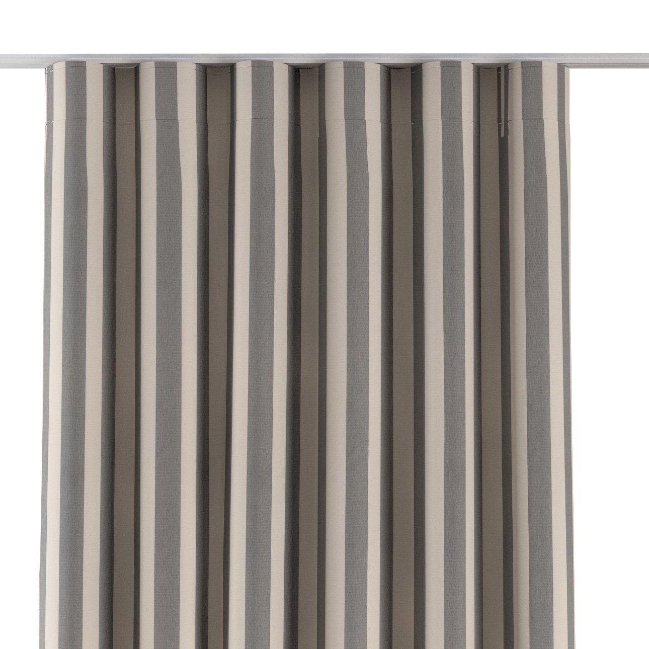Vorhang Wellenvorhang 60 x 100 cm, Quadro, Dekoria weiß-grau | Fertiggardinen