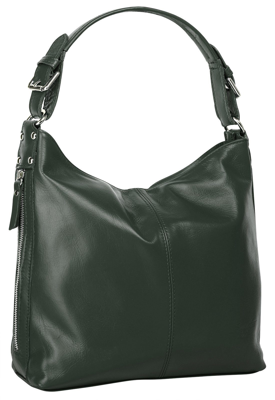 Samantha Look Henkeltasche SAMANTHA LOOK Damen echt Leder, Made in Italy, echt Leder, Made in Italy – Bild 3 von 5