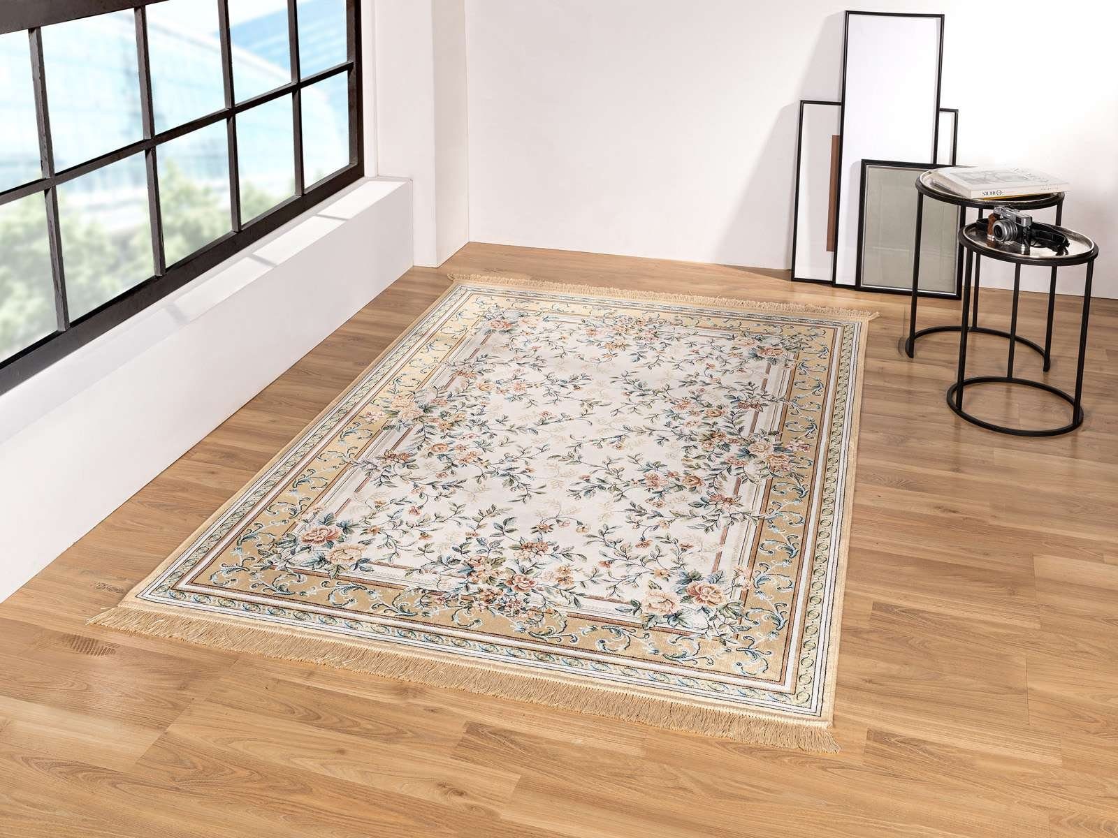 Lima Kinder Teppich Traktor Grau/Rot 140cm - Runder Spielteppich Für Kinderzimmer