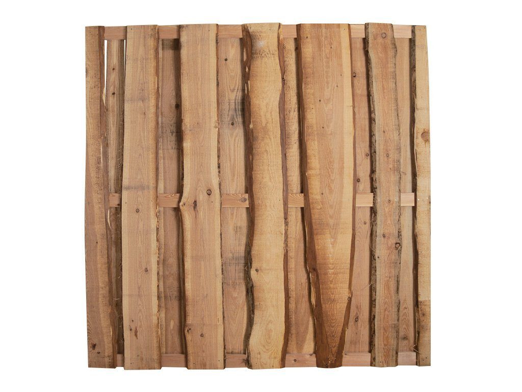 Mega-Holz Sichtschutzelement Sichtschutzzaun Set Natura Lärche, (7-St), Naturbelassen