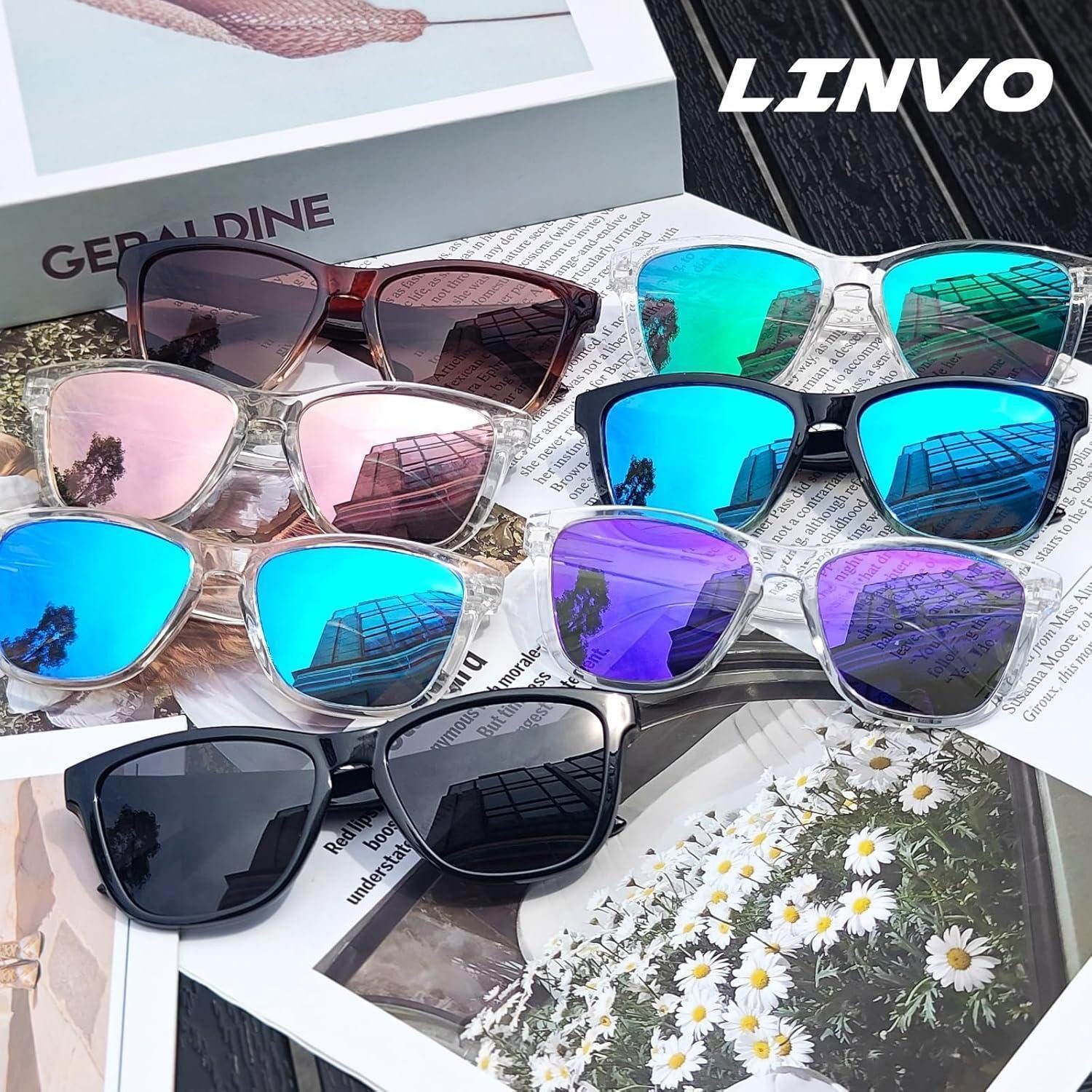 LuxusKollektion Retrosonnenbrille Sonnenbrille Herren Damen polarisiert UV400 1 Braun Farbverlauf Braun