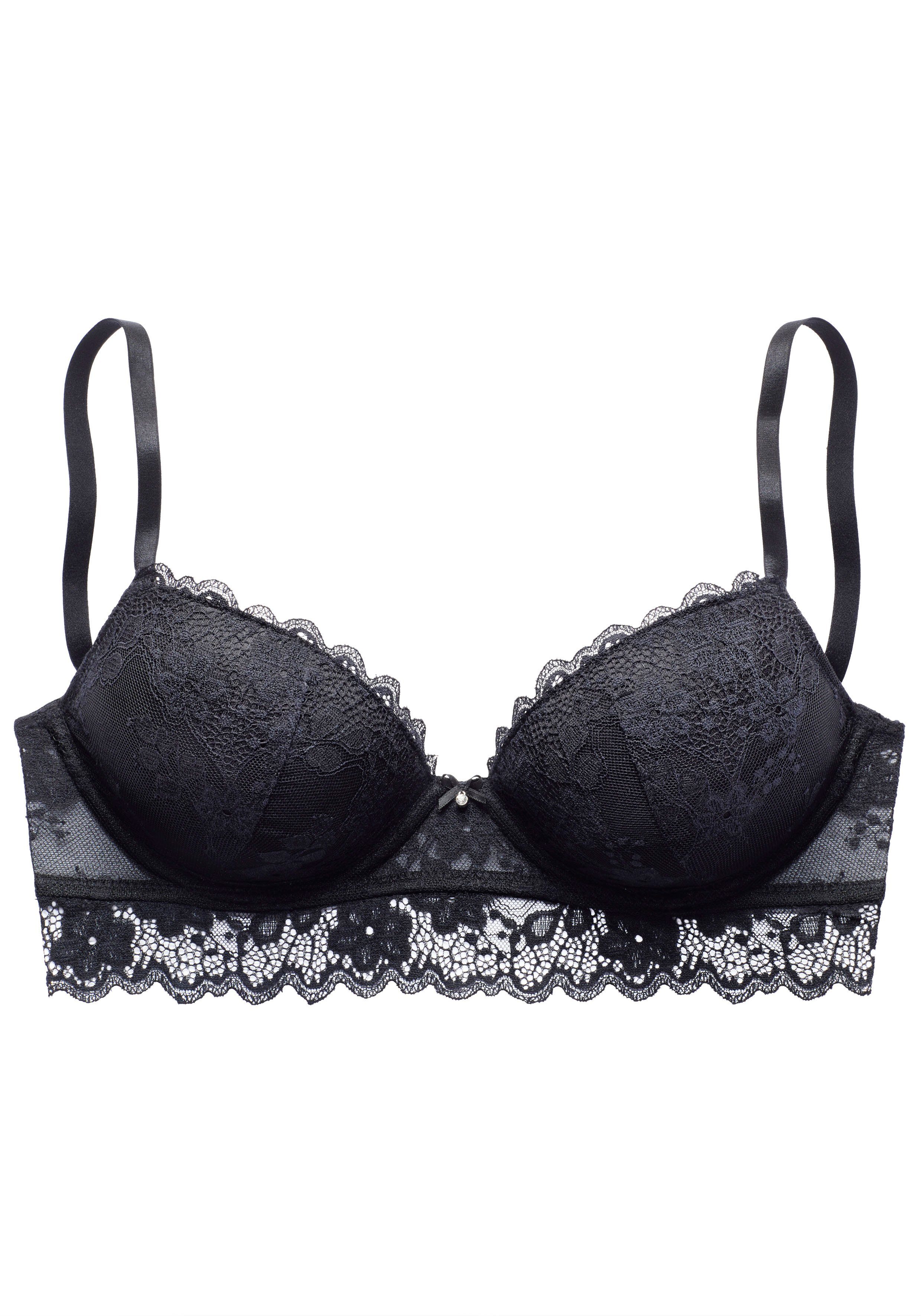 Vivance Push-up-BH Julia aus Jacquardspitze in leichter Longform, sexy Dessous. € 29,99