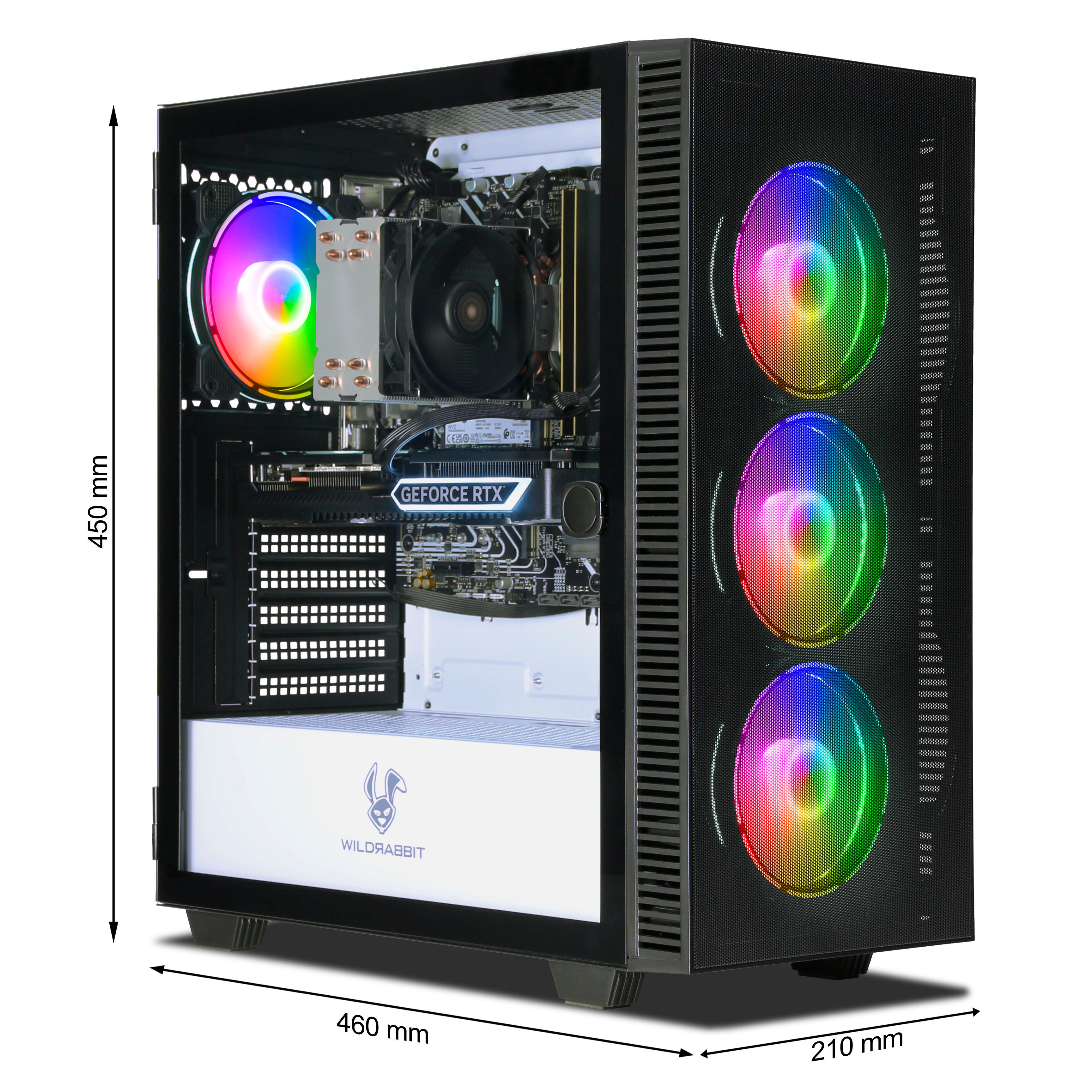 ANKERMANN-PC Nightcore Gaming V3 Gaming-PC (Intel Core i7 13700F, GeForce RTX 5070, 16 GB RAM, 1000 GB SSD, Luftkühlung)