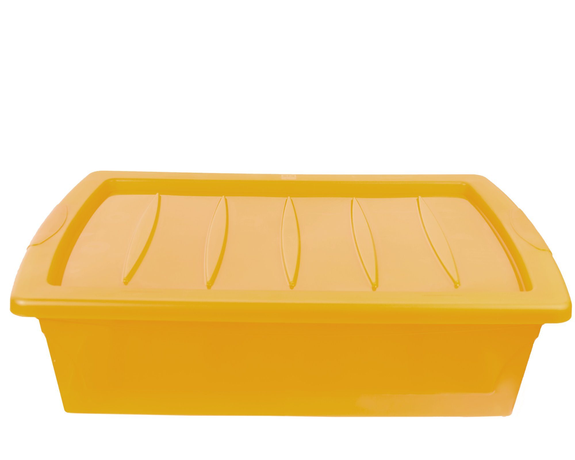 Ondis24 Aufbewahrungsbox mit Deckel Lagerbox Kunststoffbox Omni Box 24L gelb NEU 