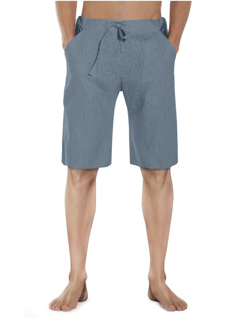 petrol Leinenshort SCHAZAD Leinenhose