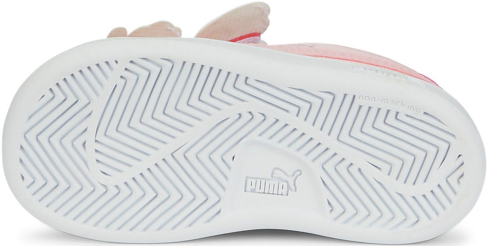 PUMA Puma Smash v2 Bfly V Klettverschluss rosa mit Sneaker Inf