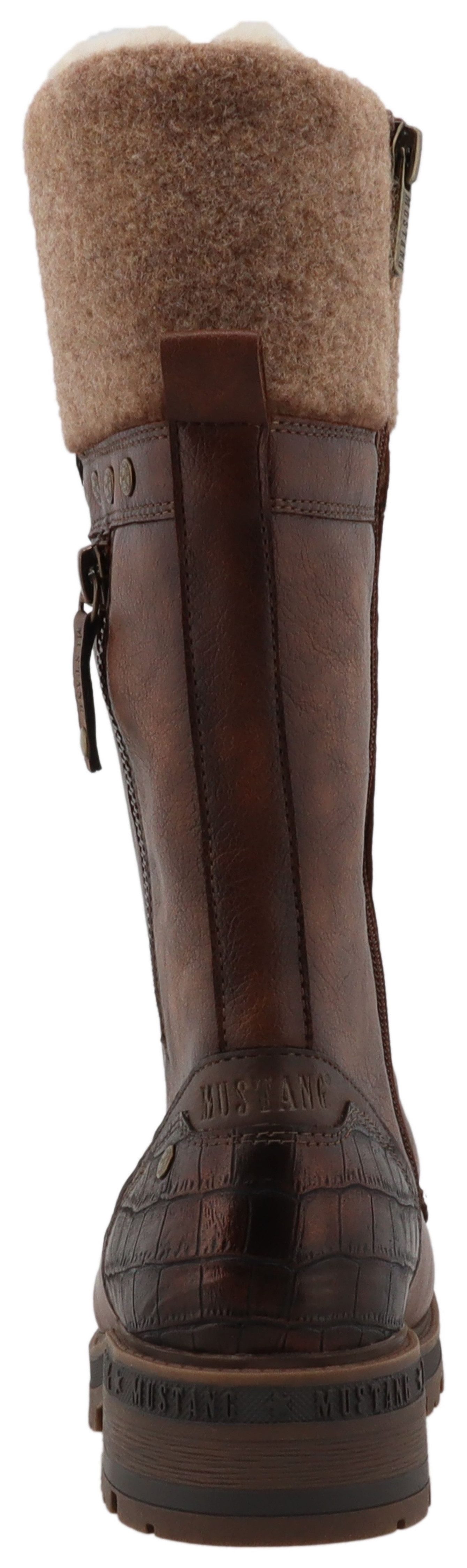 Mustang Shoes Darleen Winterstiefel Schnürstiefel mit Reißverschluss – Bild 3 von 5