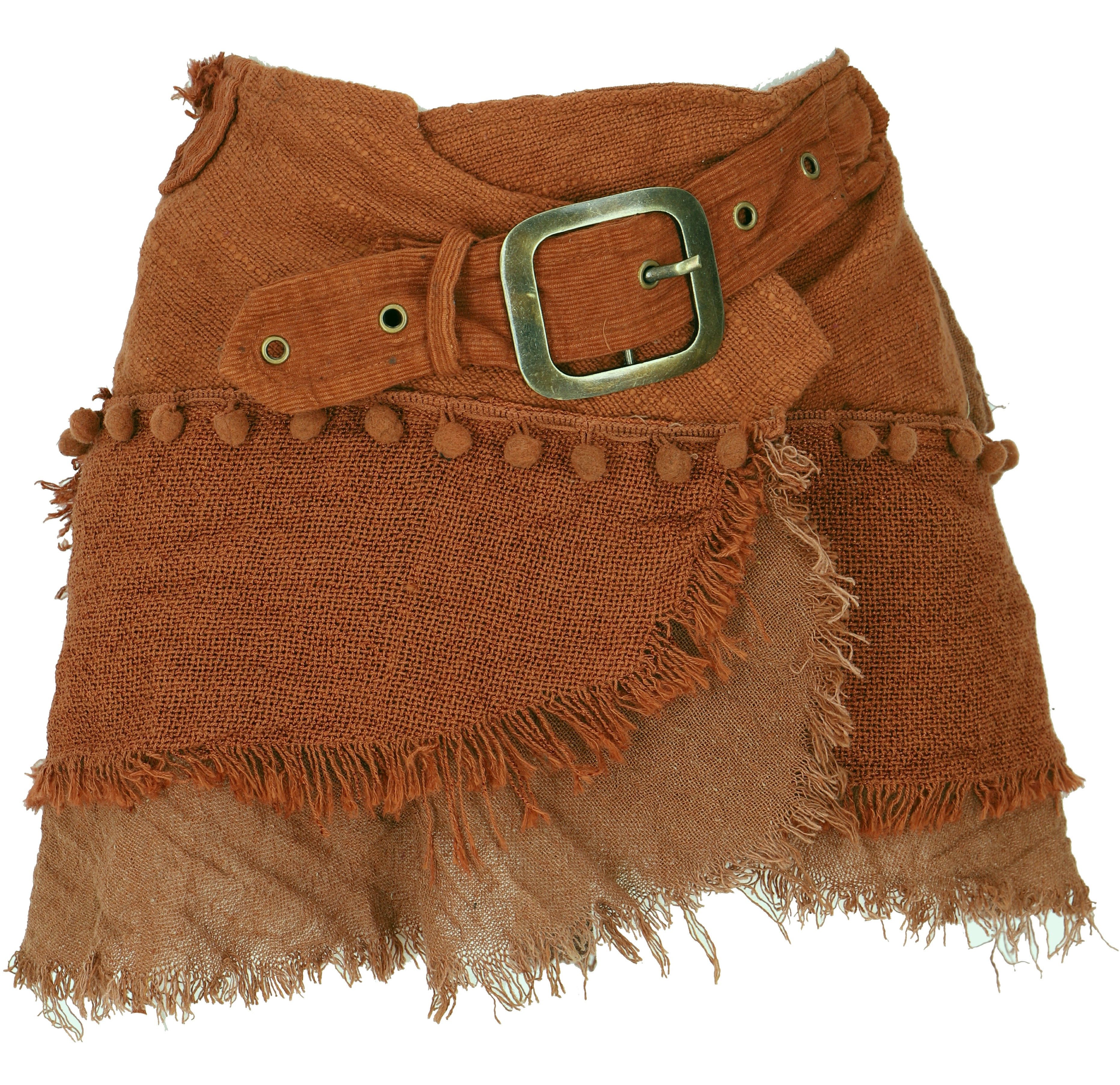 Guru-Shop Minirock Goa Minirock, Wickelrock, Tribal Cacheur,.. alternative Bekleidung