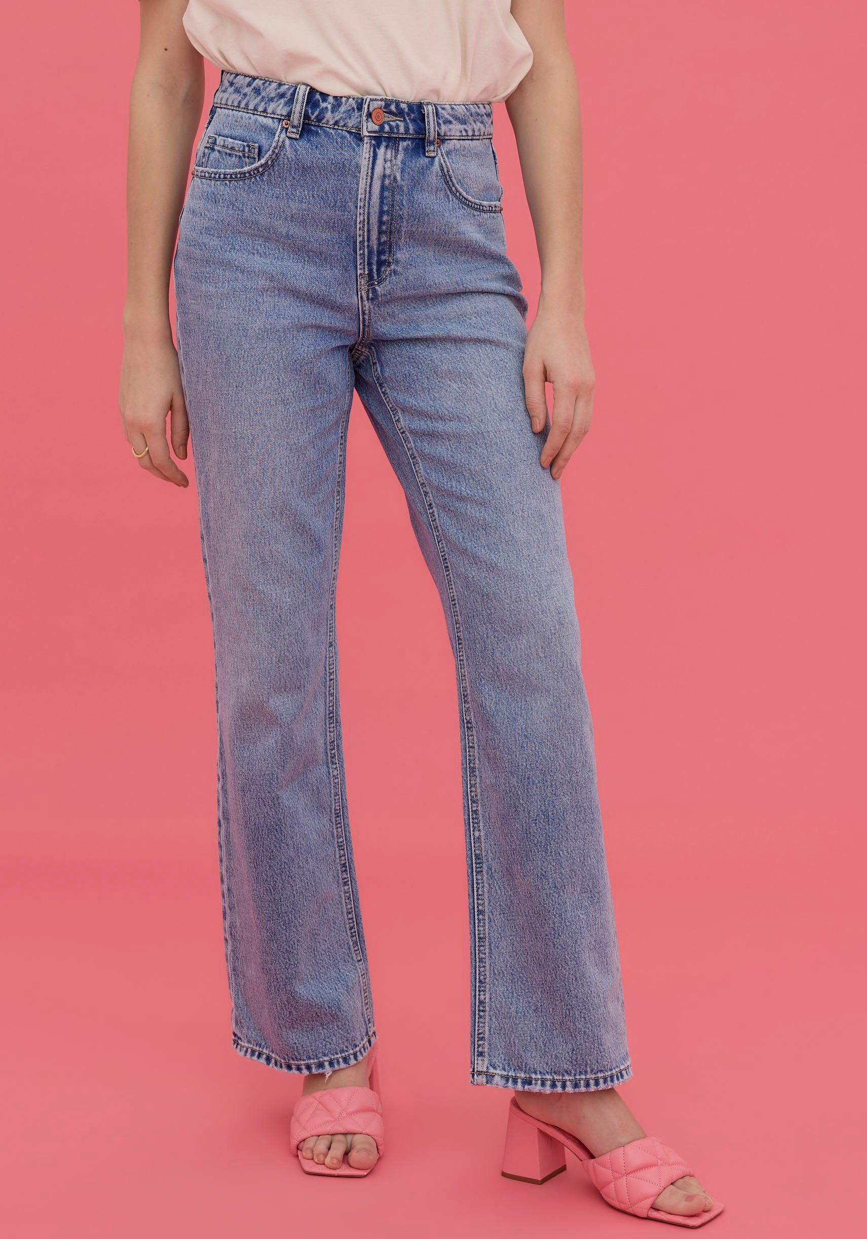 Damen Jeans Vero Moda Straight-Jeans VMKITHY HR LOOSE STR JEANS LI374