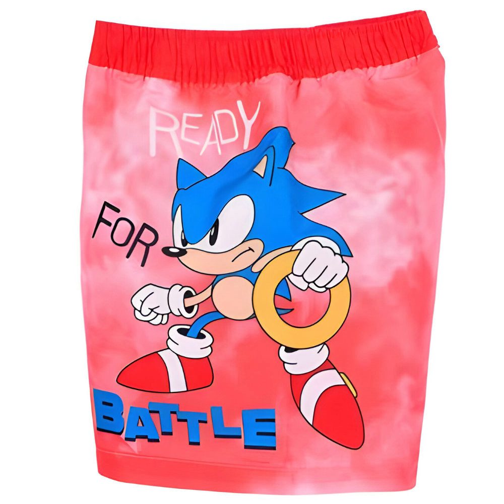 Sonic The Hedgehog Badeshorts Sonic The Hedgehog Knuckles Kinder Badehose Shorts Gr. 104 bis 140