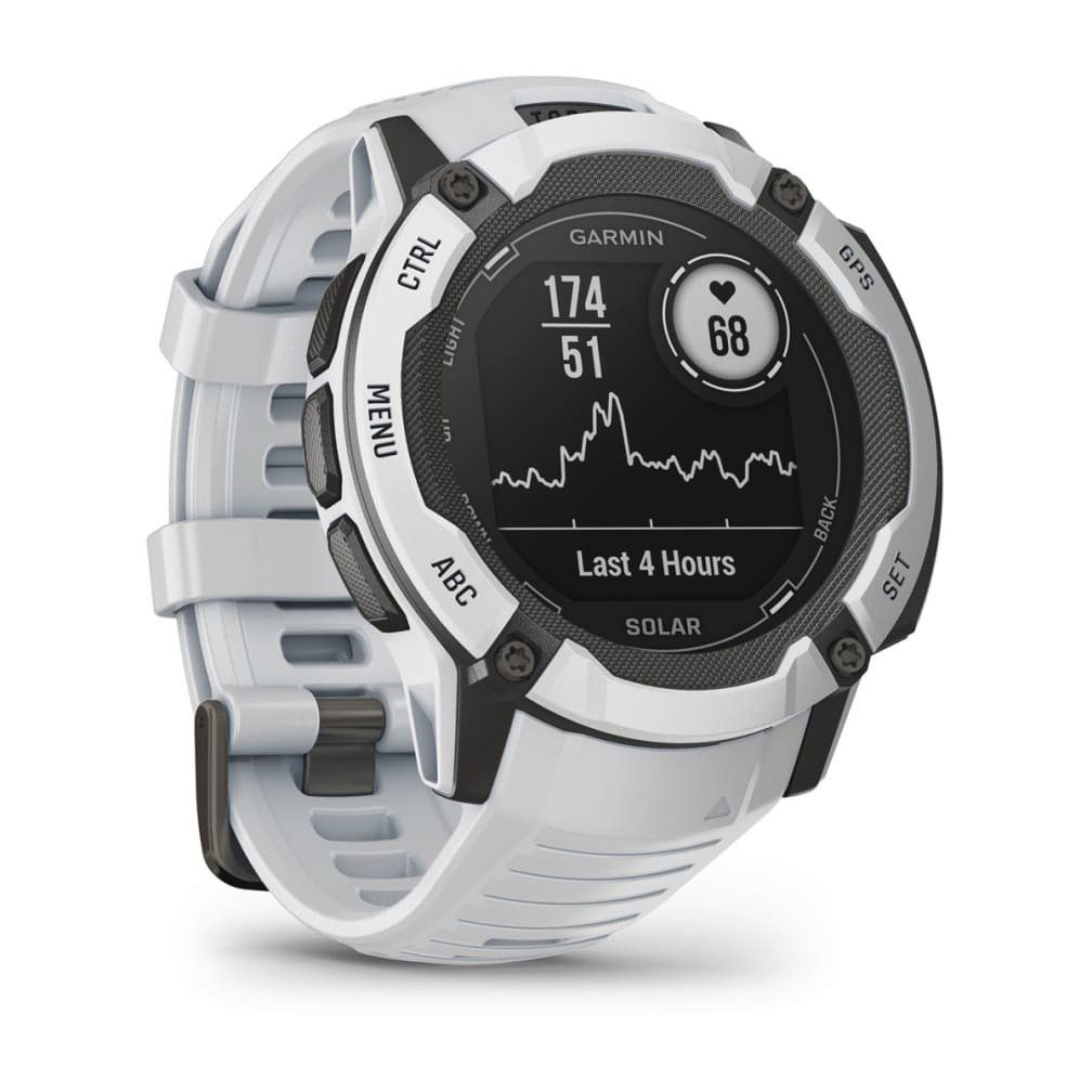Garmin Instinct 2X Solar Smartwatch (2,8 Weiß Weiß Proprietär) cm/1,1 Zoll, 