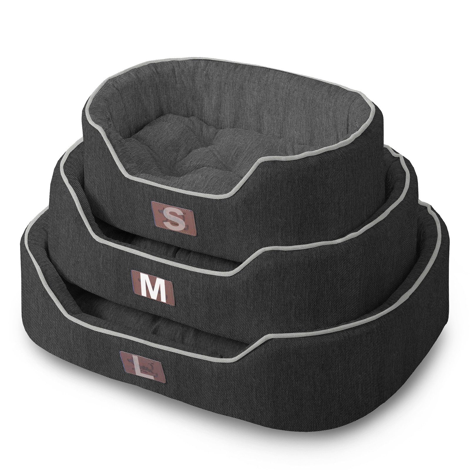 TopMeow Tierbett Hundebett mit Rand, Kuscheliges günstig online kaufen