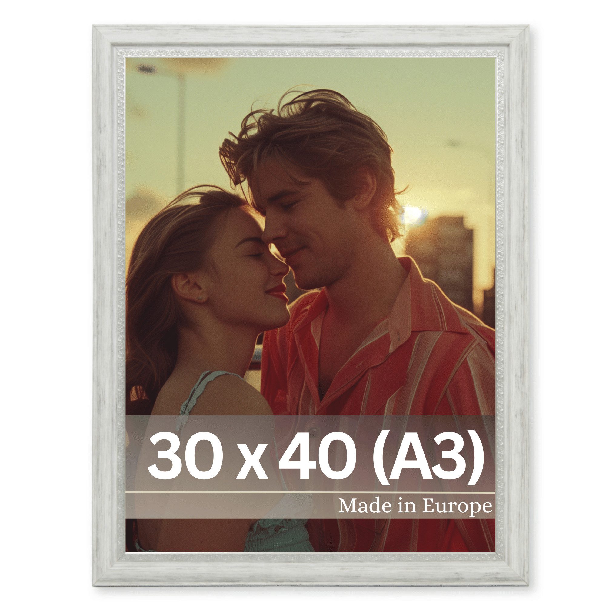 Victor (Zenith) Bilderrahmen Boho, Bilderrahmen Weiß 30x40 cm (A3), Bilderr günstig online kaufen