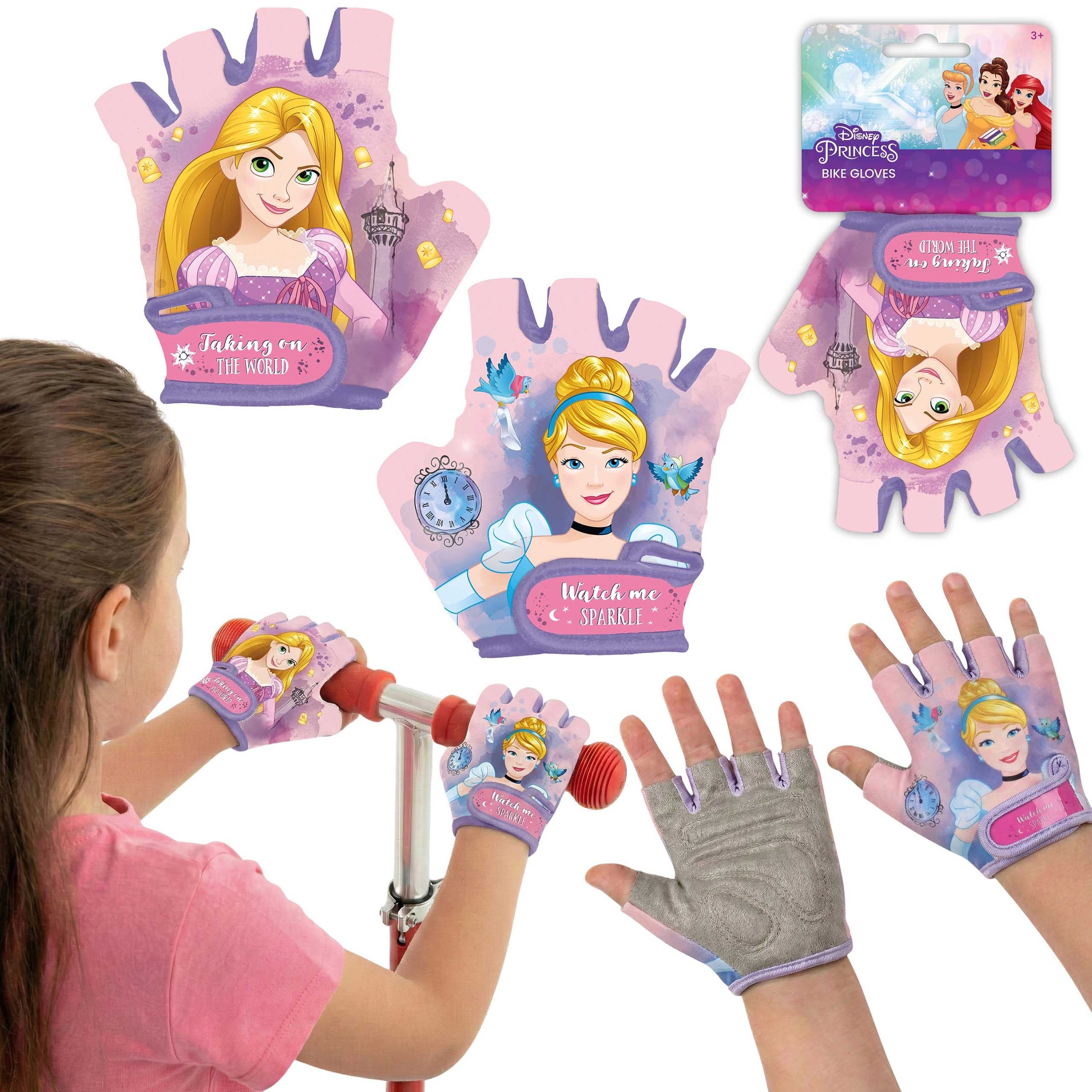 Fahrradhandschuhe DISNEY PRINCESS Kinder-Fahrradhandschuhe Mädchen Fahrrad XS