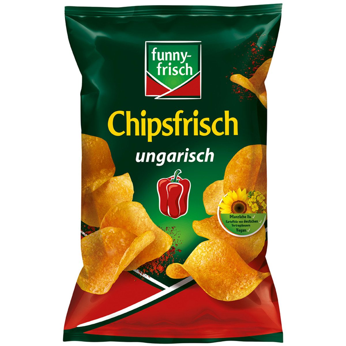 funny-frisch Knabberei, funny frisch Chipsfrisch ungarisch mit Paprikawürzung Classic 150g