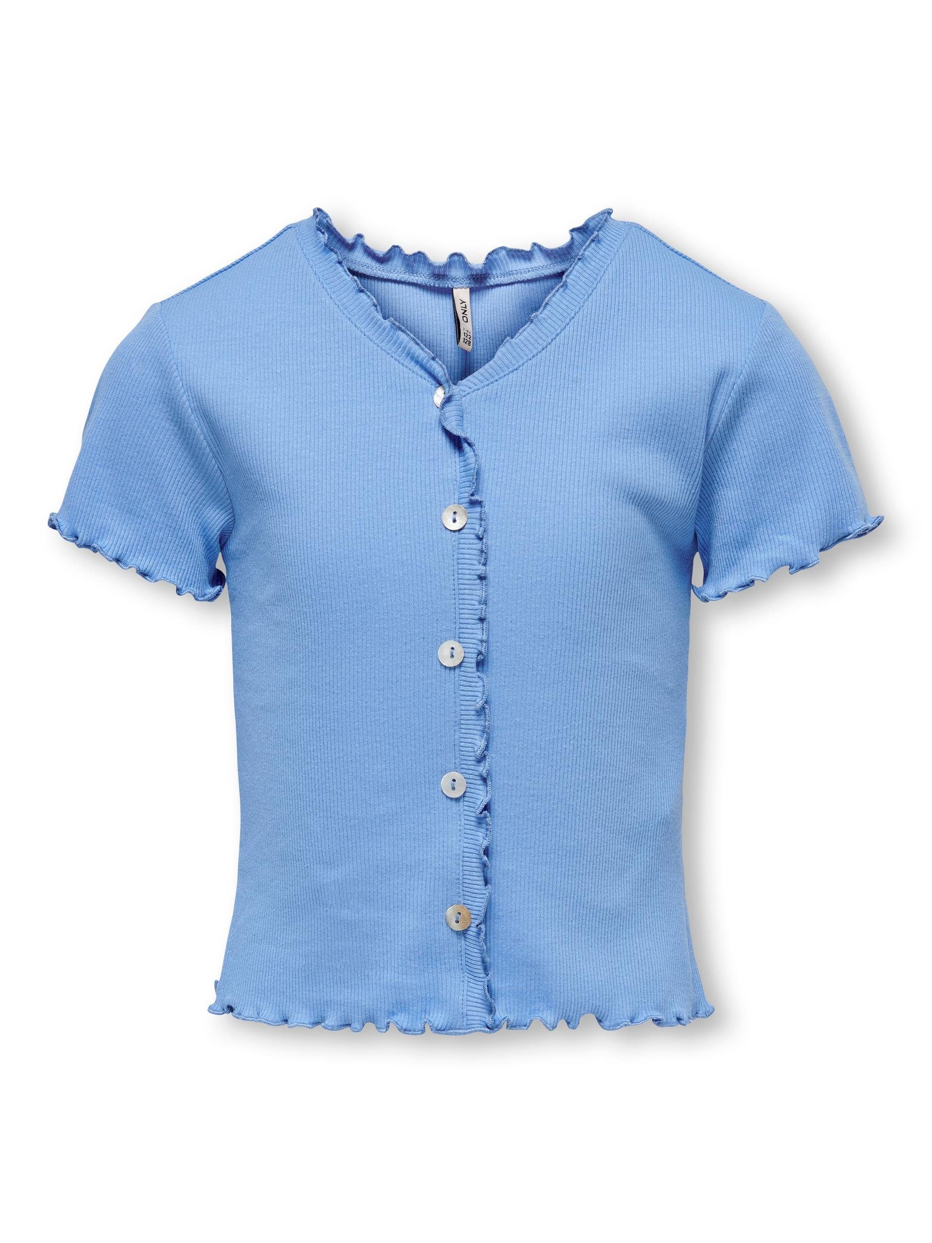 KIDS ONLY Kurzarmshirt KOGLAILA S/S BUTTON TOP JRS Provence | V-Shirts