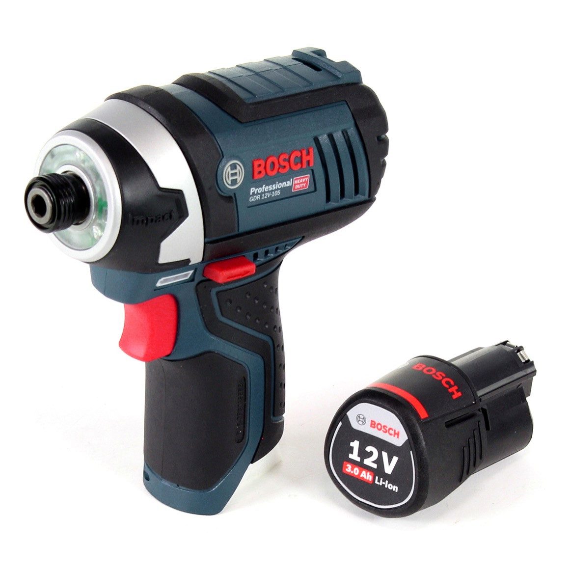 Thumbnail - Bosch Professional Akku-Schlagschrauber GDR 12V-105 Akku Drehschlagschrauber 12V 105Nm 1/4" + 1x 3,0 Ah Akku
