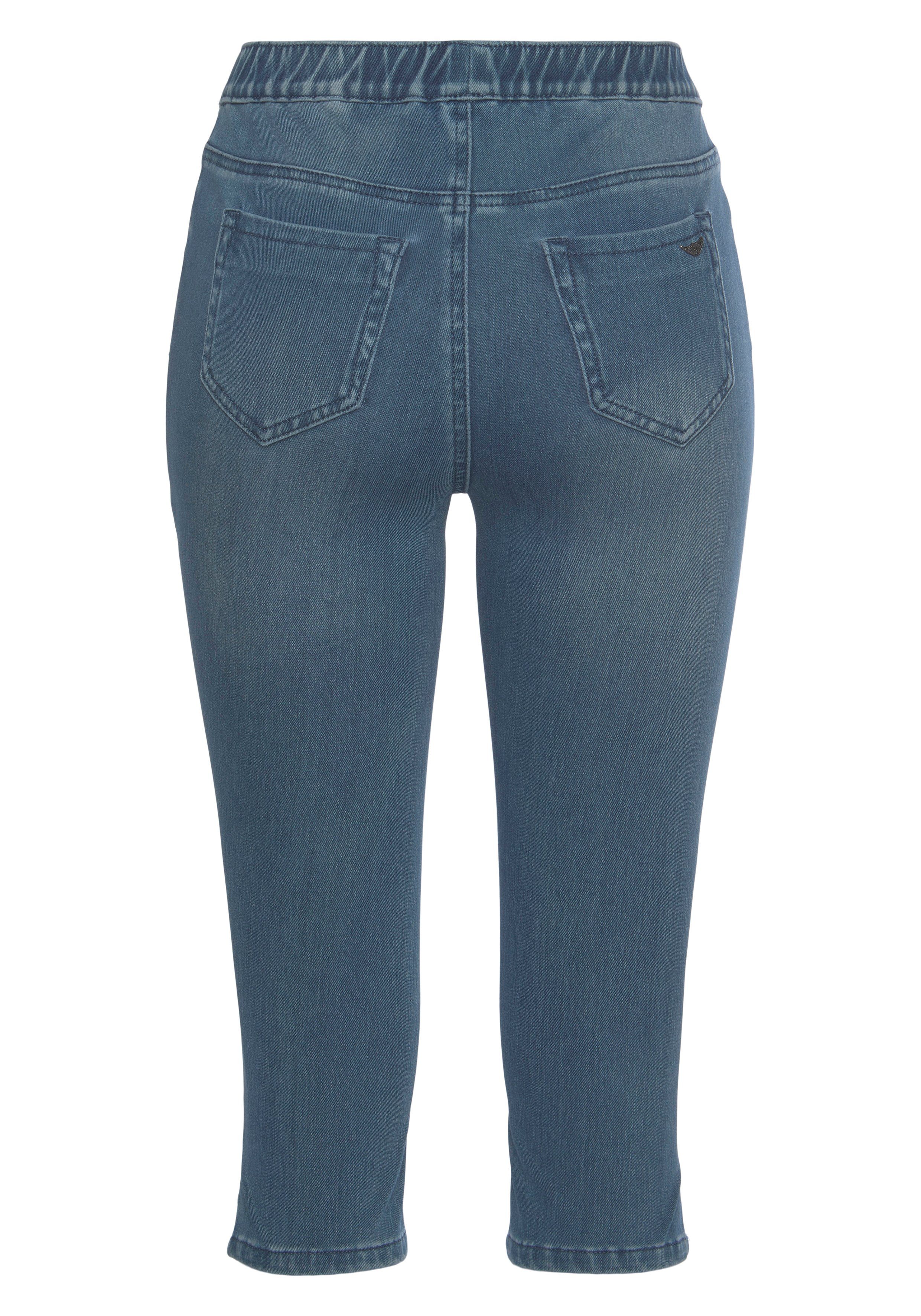 Jogg High Waist in Arizona blue-washed Pants Denim-Optik