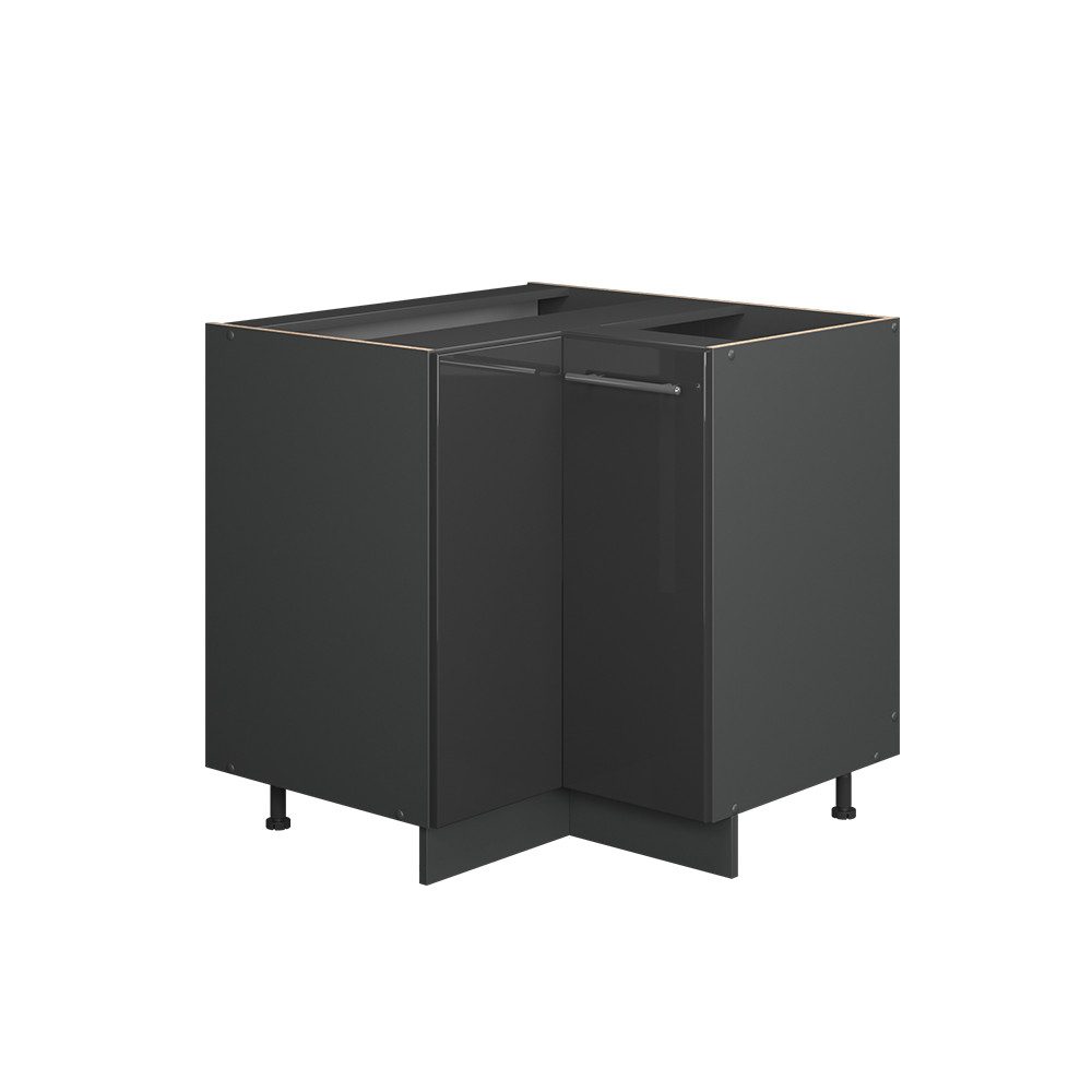 Vicco Eckunterschrank Fame-Line, Anthrazit Hochglanz/Anthrazit, 80.5 cm ohn günstig online kaufen