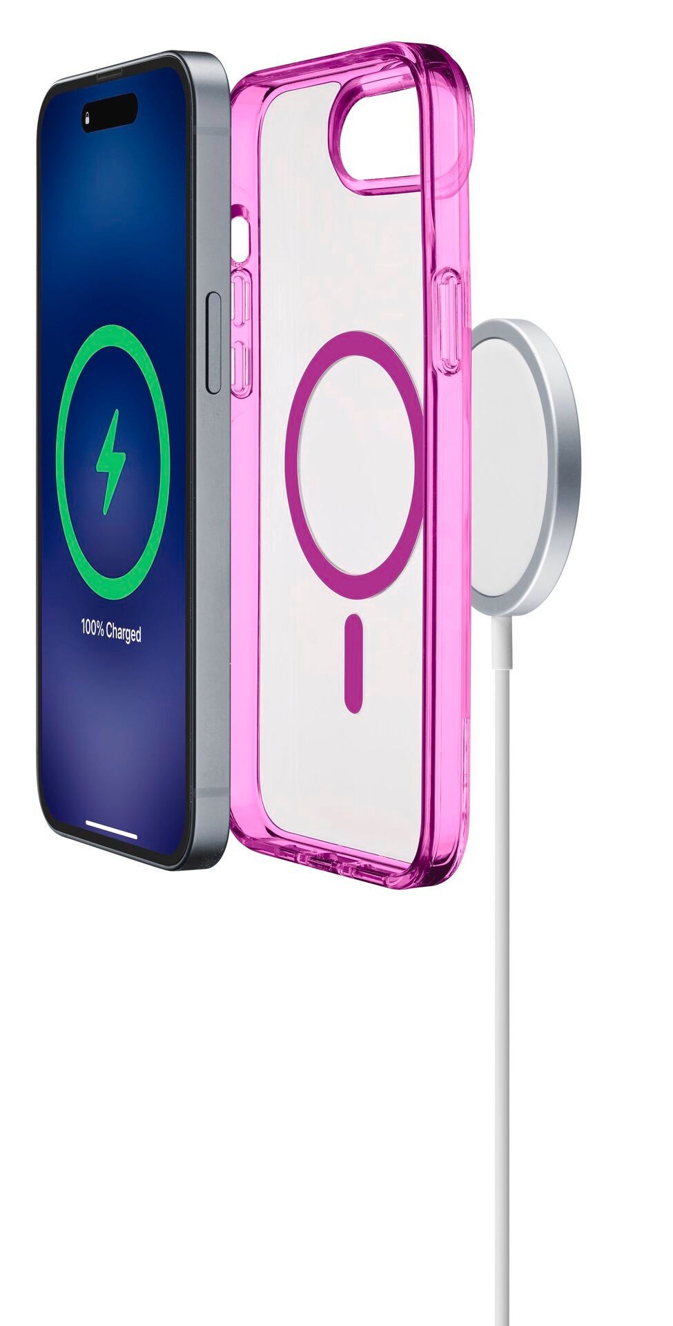 Cellularline Handyhülle Iconic MAG MagSafe Case für Apple iPhone 16e, Backcover, Schutzhülle, Handyschutzhülle, Case, Schutzcase, stoßfest