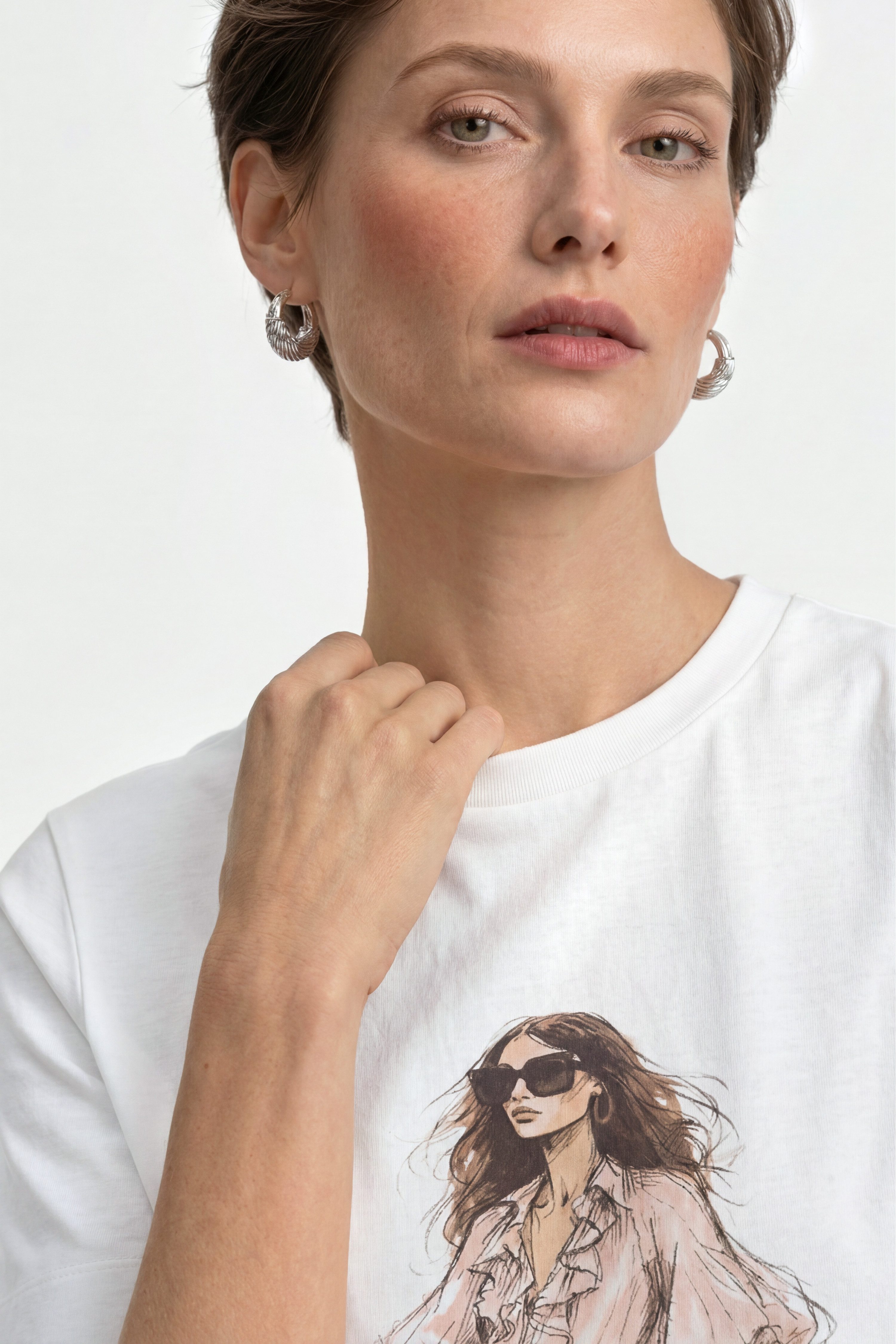 RICHROYAL T-Shirt mit Frauen Print