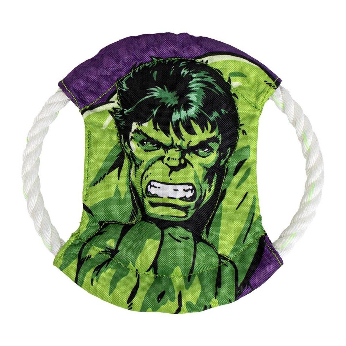 MARVEL Tier-Intelligenzspielzeug Hulk Hundespielzeug Robustes Zahnseil für kräftige Kauer, Polyester