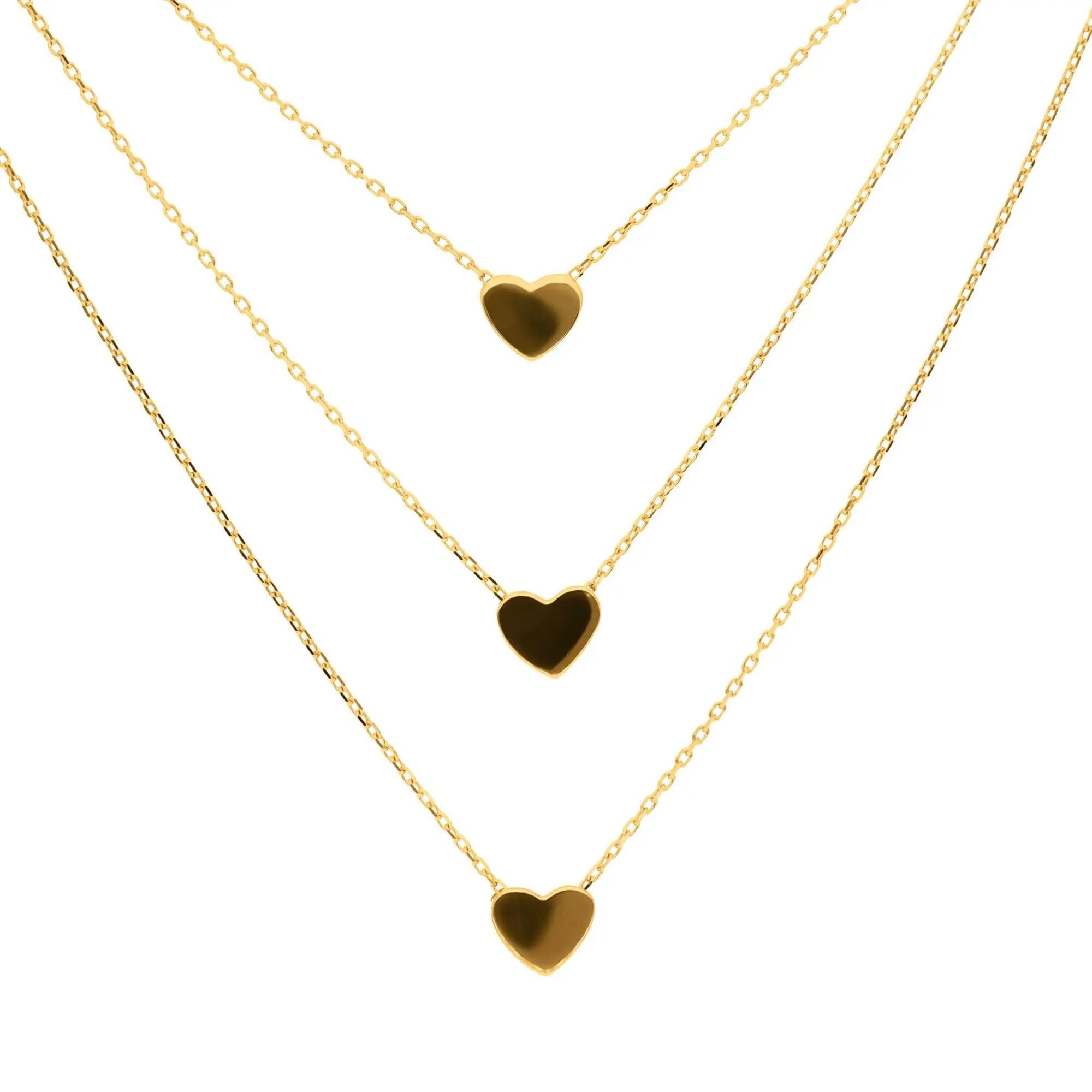 Suzan Gold Kette mit Anhänger 375 Gold Love Herz