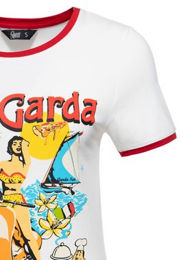 QueenKerosin Print-Shirt Lago di Garda (1-tlg) mit Gardasee-Artwork