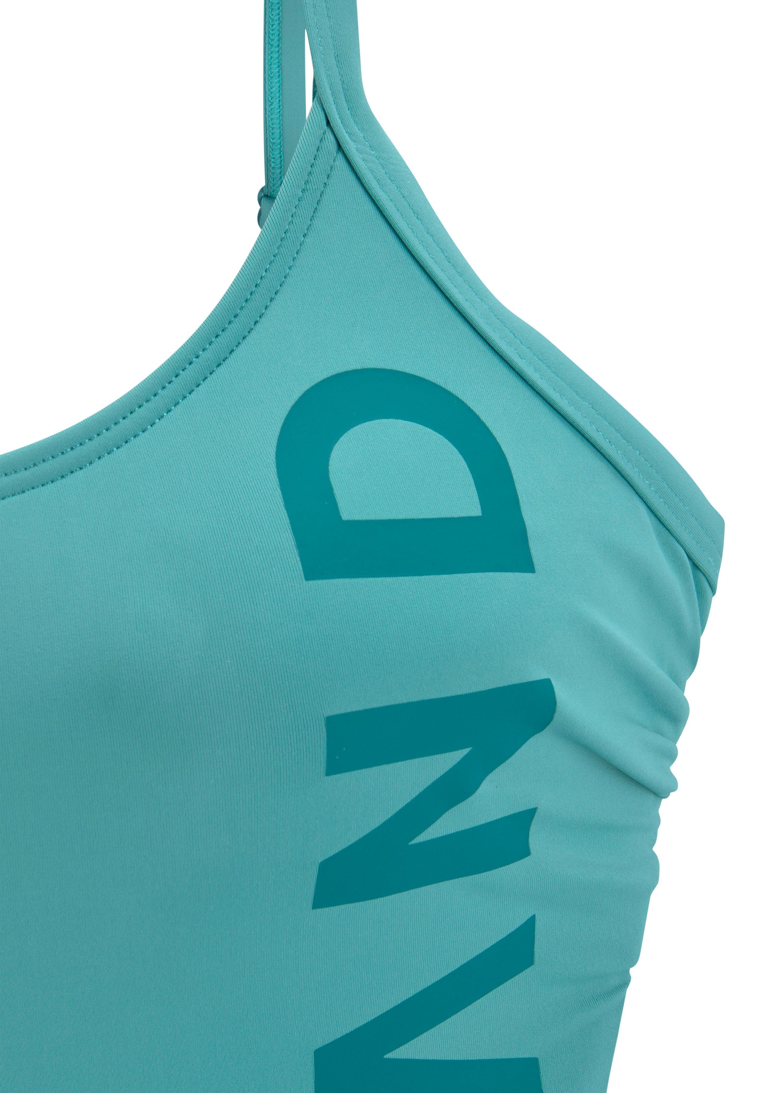 Elbsand Badeanzug mit großem Schriftzug