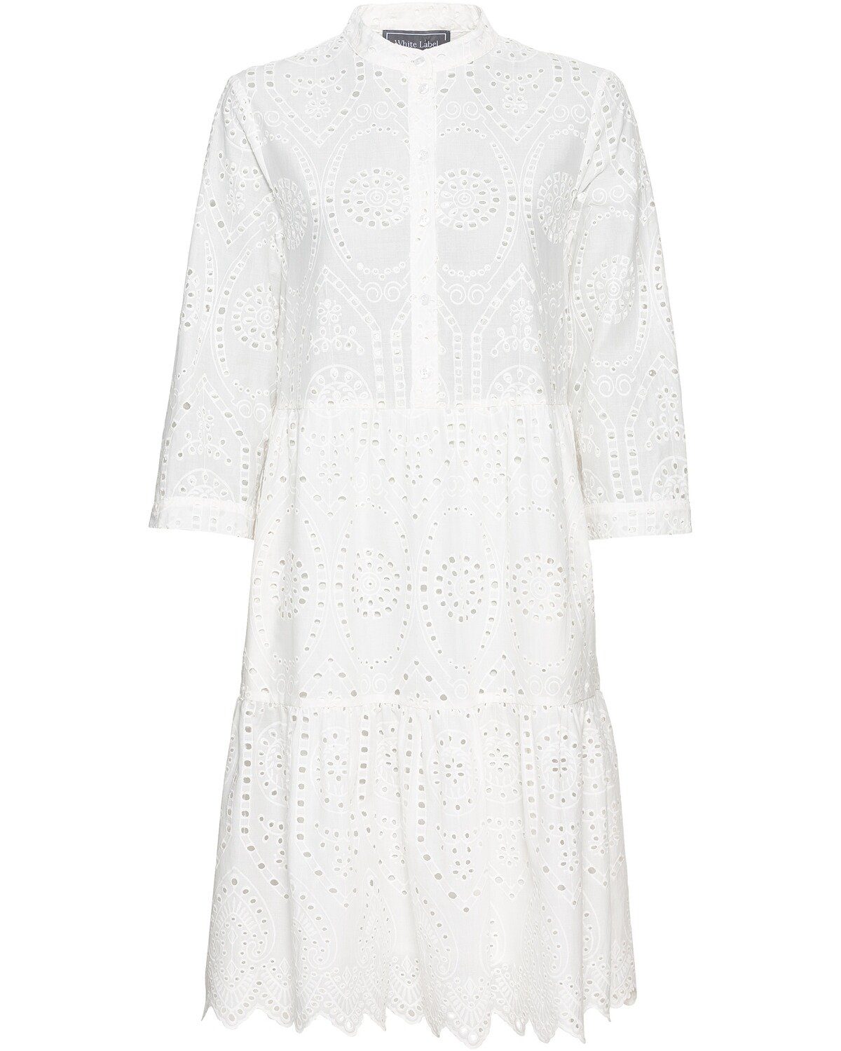 White Label Midikleid »Kleid mit Lochstickerei« | OTTO