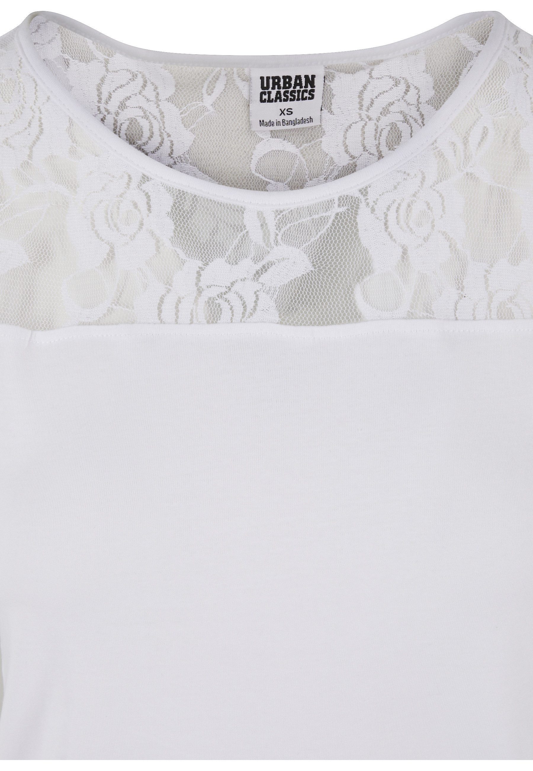 URBAN CLASSICS Kurzarmshirt Urban Classics Damen Ladies Top Laces Tee (1-tlg)