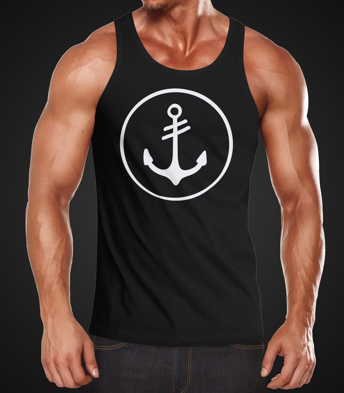 Neverless Tanktop Cooles Herren Tank-Top Anker günstig online kaufen
