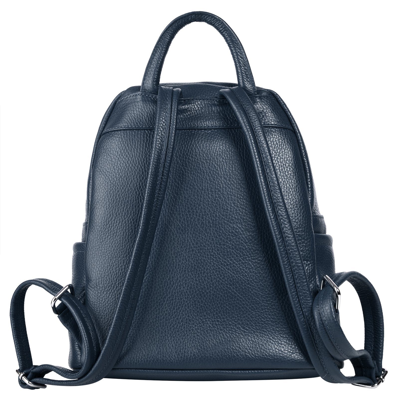 Samantha Look Cityrucksack SAMANTHA LOOK Damen echt Leder, Made in Italy, echt Leder, Made in Italy – Bild 3 von 5