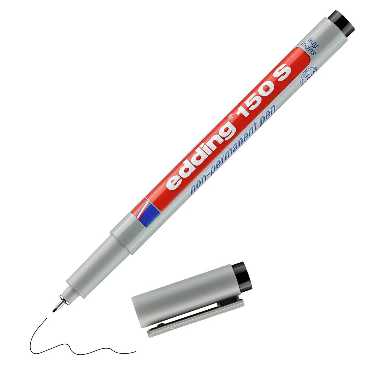 edding Marker edding 150 S Folienschreiber Schwarz – Non-Permanent 0,3 mm