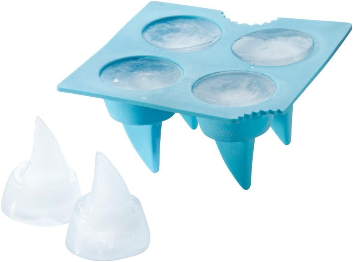 in Eiswürfel Goods+Gadgets Aberwitzige für Form Eiswürfelform, Haifischflossen