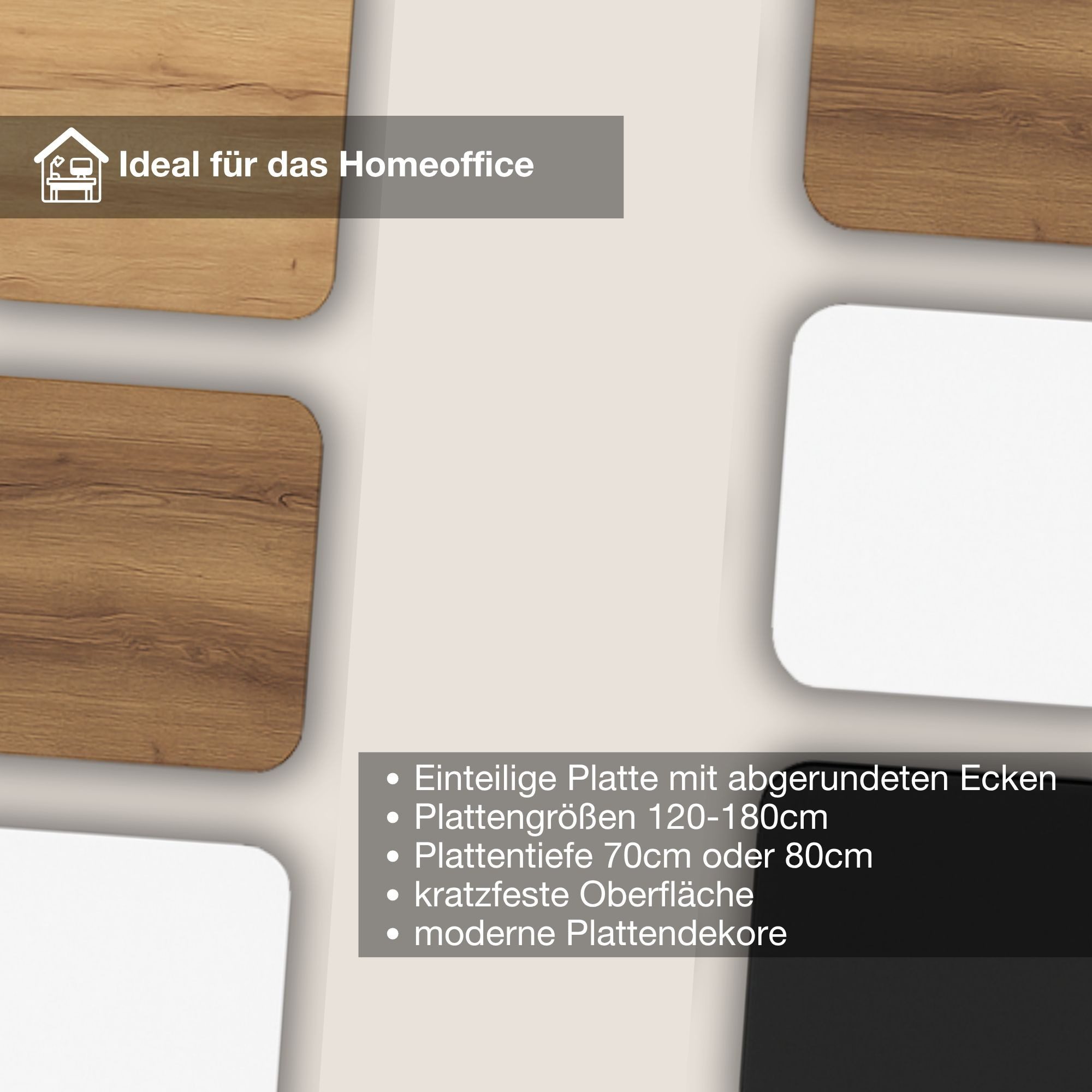 ASSMANN Büromöbel Schreibtisch Y-LINE Curved (120x70cm Schwarz Eiche Tabak Kollisions-Schutz, Elektrisch höhenverstellbar, Kindersicherung 2-fach-Motorik Doppel – Bild 5 von 5