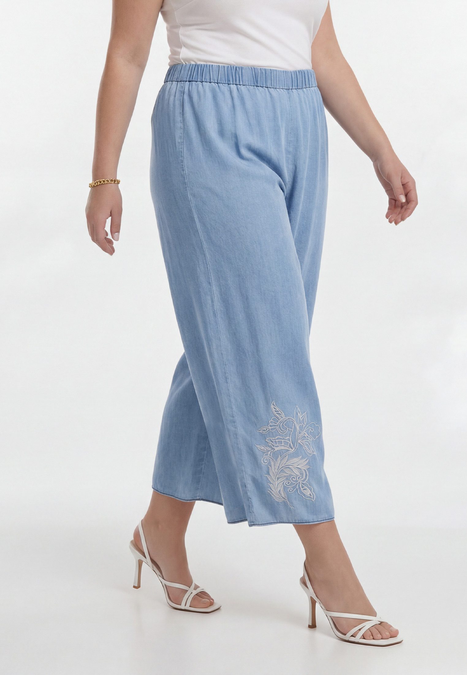 YOEK Bootcuthose Damen Hose mit Druck