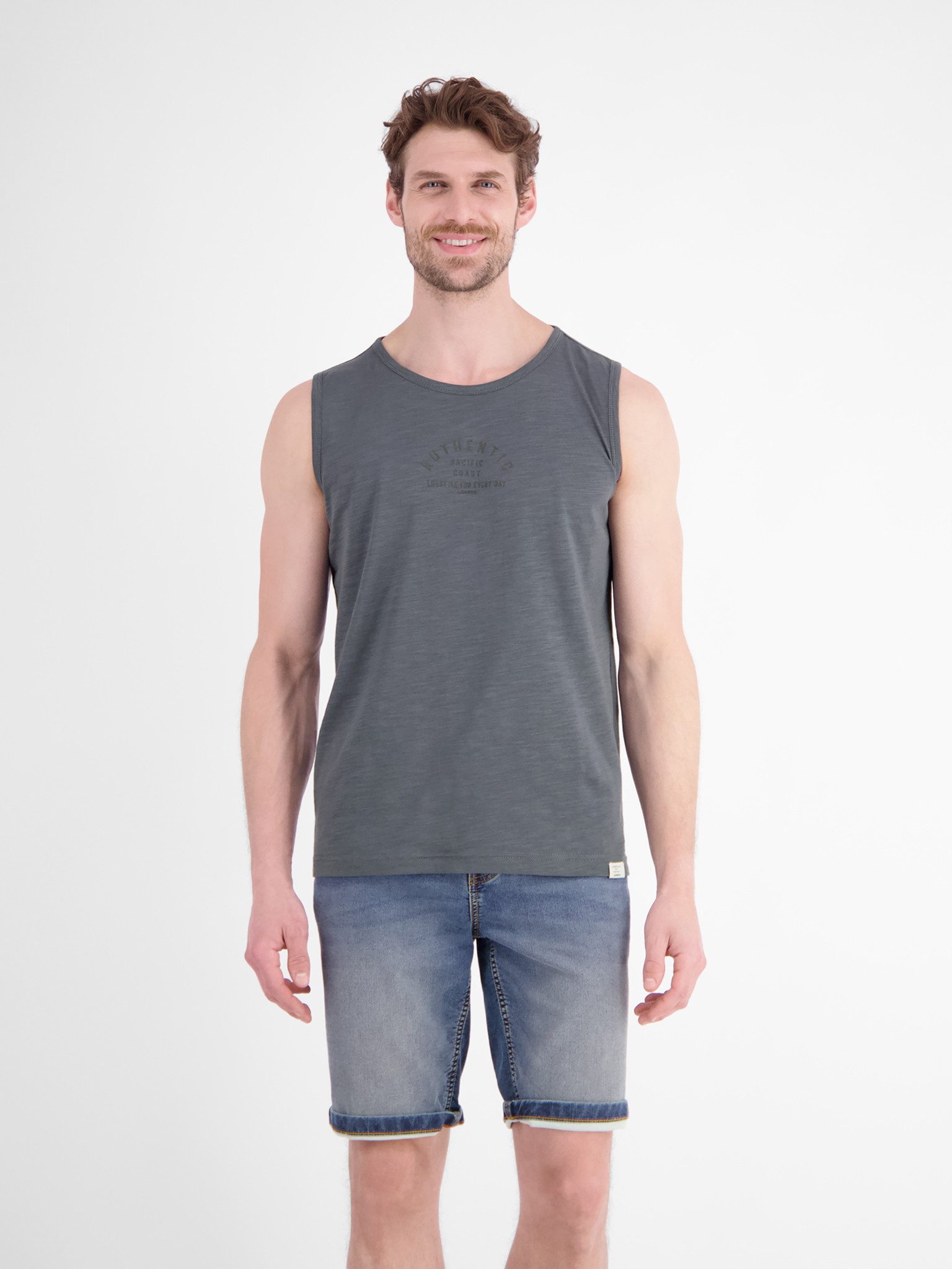 LERROS Tanktop Sommershirt/ärmellos mit Frontprint