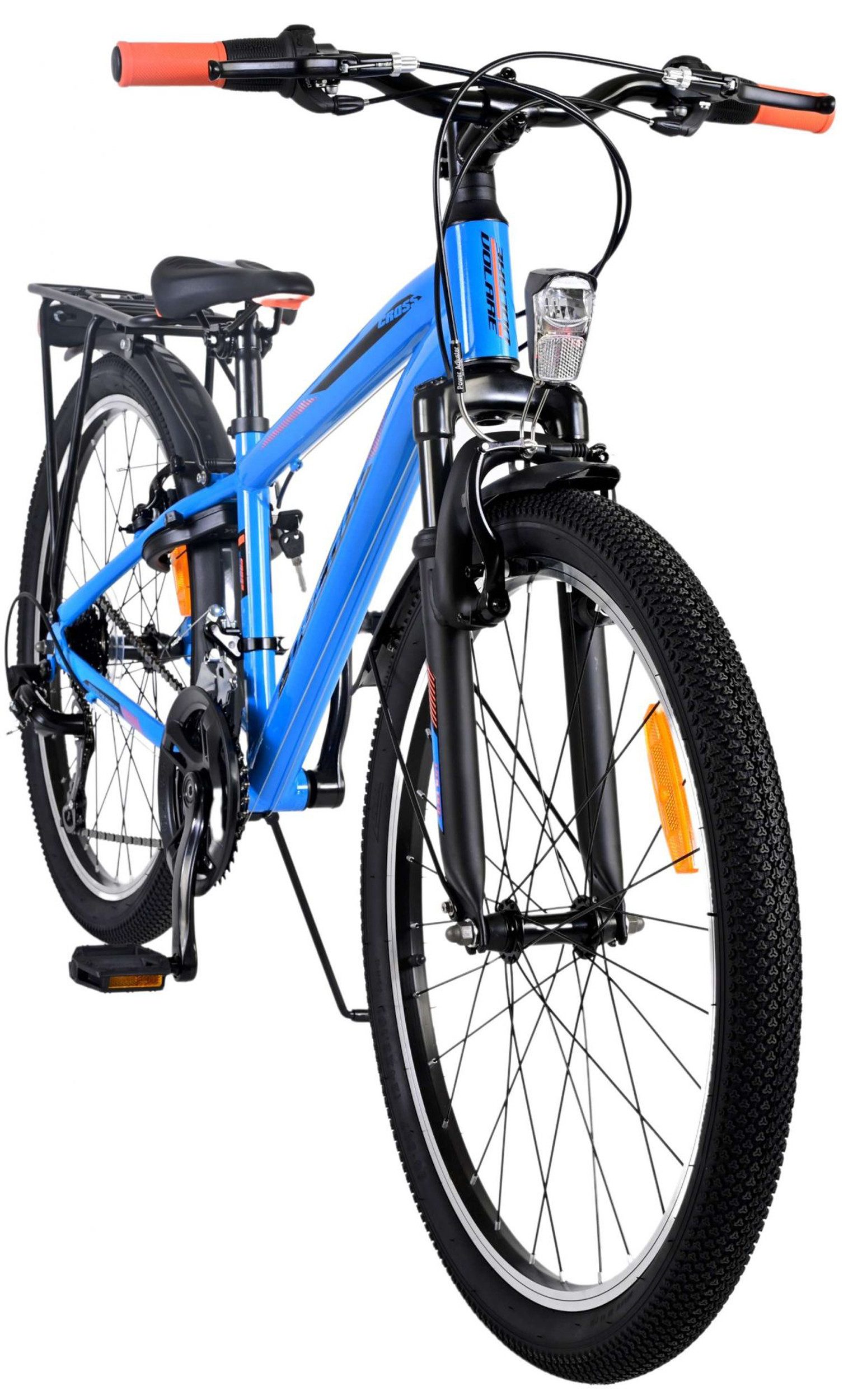 TPFSports Kinderfahrrad Volare Cross 24 Zoll mit 2 Handbremsen, 18 Gang, (Jungsfahrrad - Jungen Kinderrad - 18 Gänge - Sicherheitsgriffe), Kinderfahrrad 24 Zoll - Jugend Fahrrad - Kinder Jugend Fahrrad