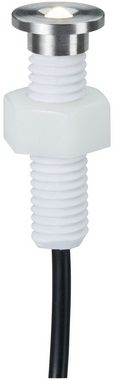 Paulmann LED Einbauleuchte Plug & Shine, Plug & Shine, LED fest integriert, Warmweiß, LED-Modul, IP67 3000K Edelstahl, 5er Set