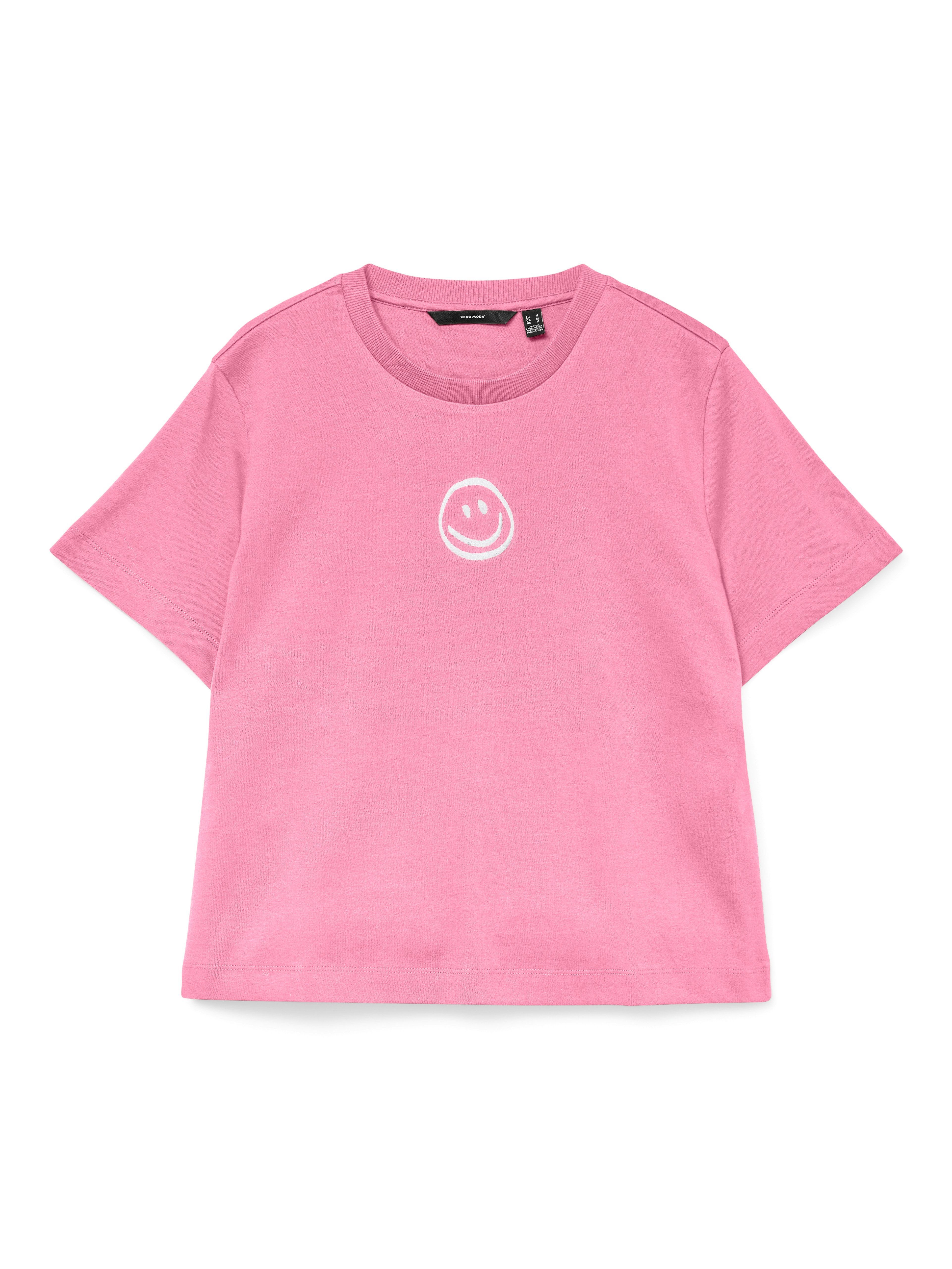 Vero Moda Kurzarmshirt VMSARA METTE SS TOP BOX JRS GA NOOS Baumwolle, regular fit – Bild 2 von 2