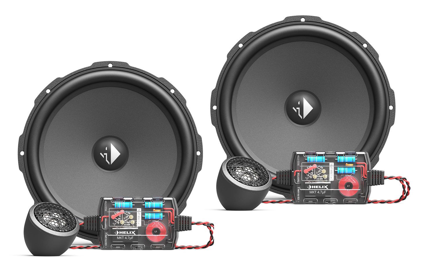 Helix Compose Ci3 K200.2FM-S3, 20cm 2-Wege-Lautsprecher Komponentensystem Auto-Lautsprecher (100 W)