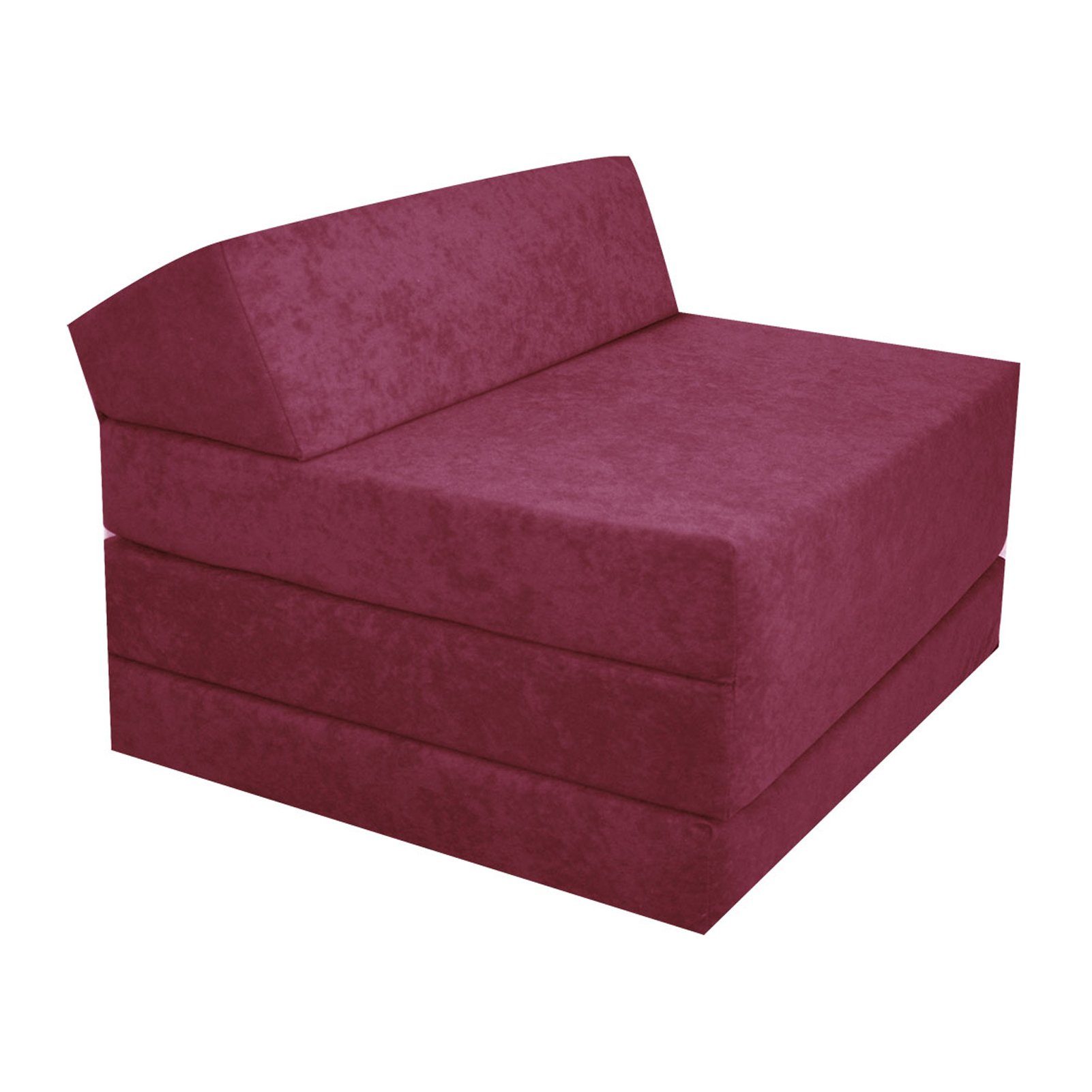 Klappmatratze Klappmatratze Gästematratze mit Kopfteil Größe 200x70x10cm, FORTISLINE