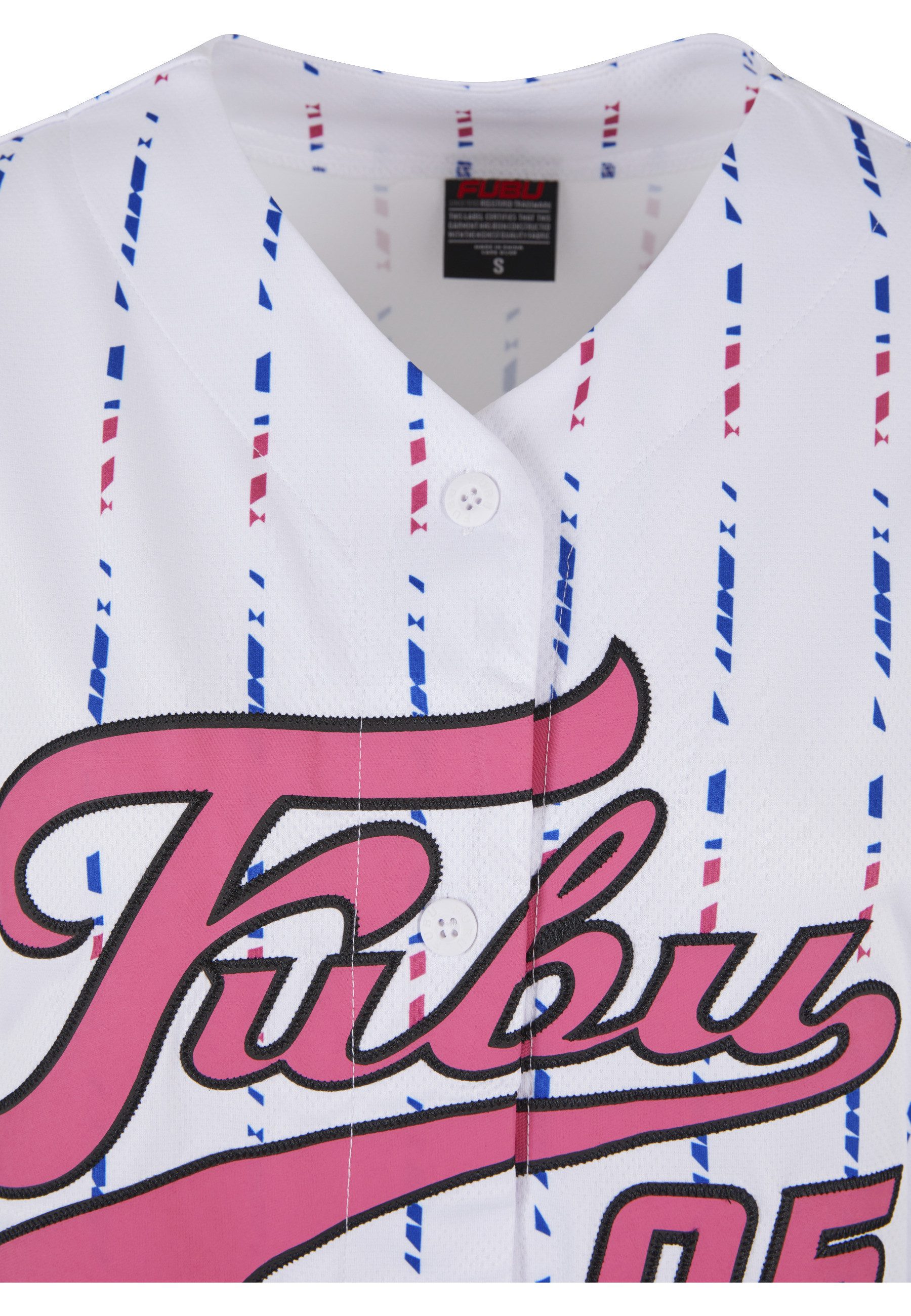 Fubu T-Shirt Fubu Damen FW222-021-1 FUBU Varsity Stripe Baseball Jersey (1-tlg)