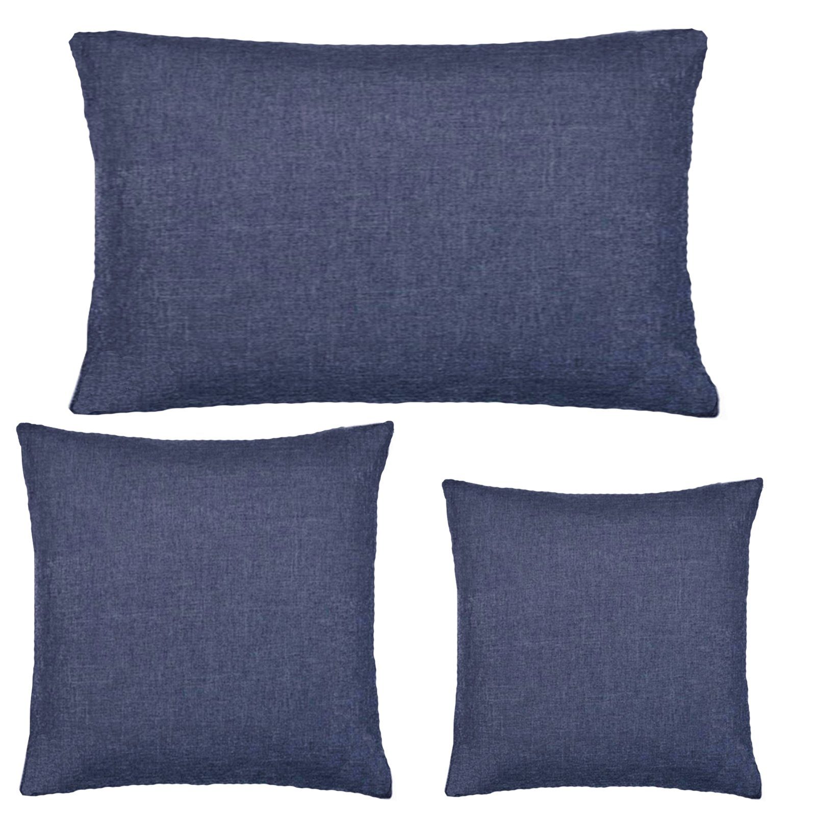 JEMIDI Kissenbezüge 2x Kissenbezug, Leinenlook, 40x60cm, günstig online kaufen