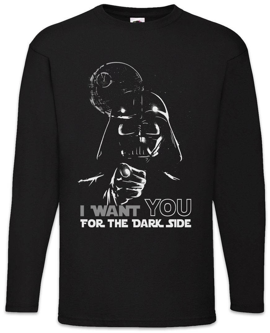 Langarmshirt I Want You For The Dark Side Langarm T-Shirt Darth Star Dunkle Seite