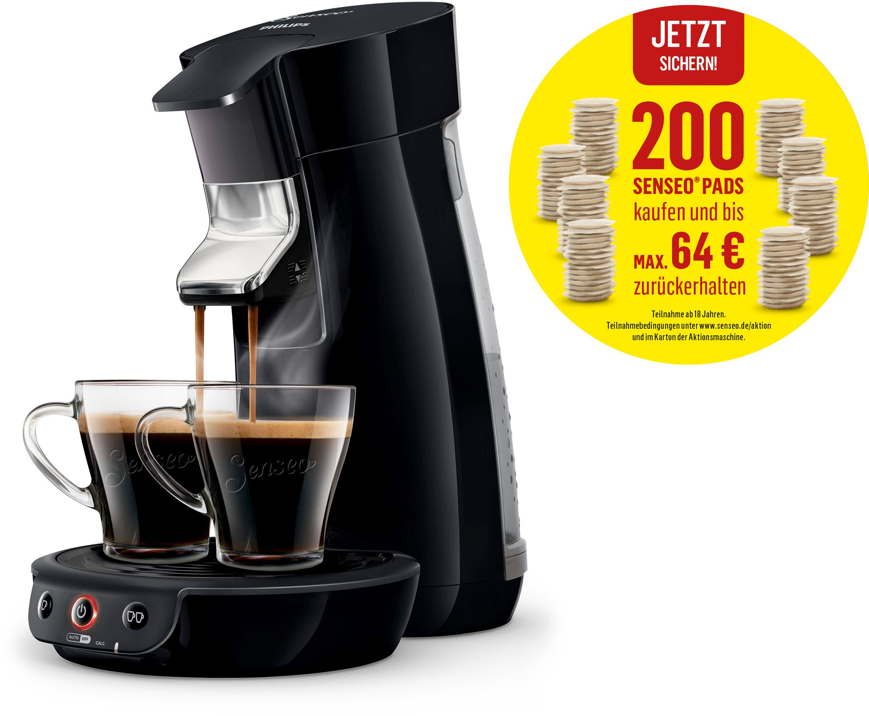 Senseo Kaffeepadmaschine HD6561/68 Viva Café | OTTO
