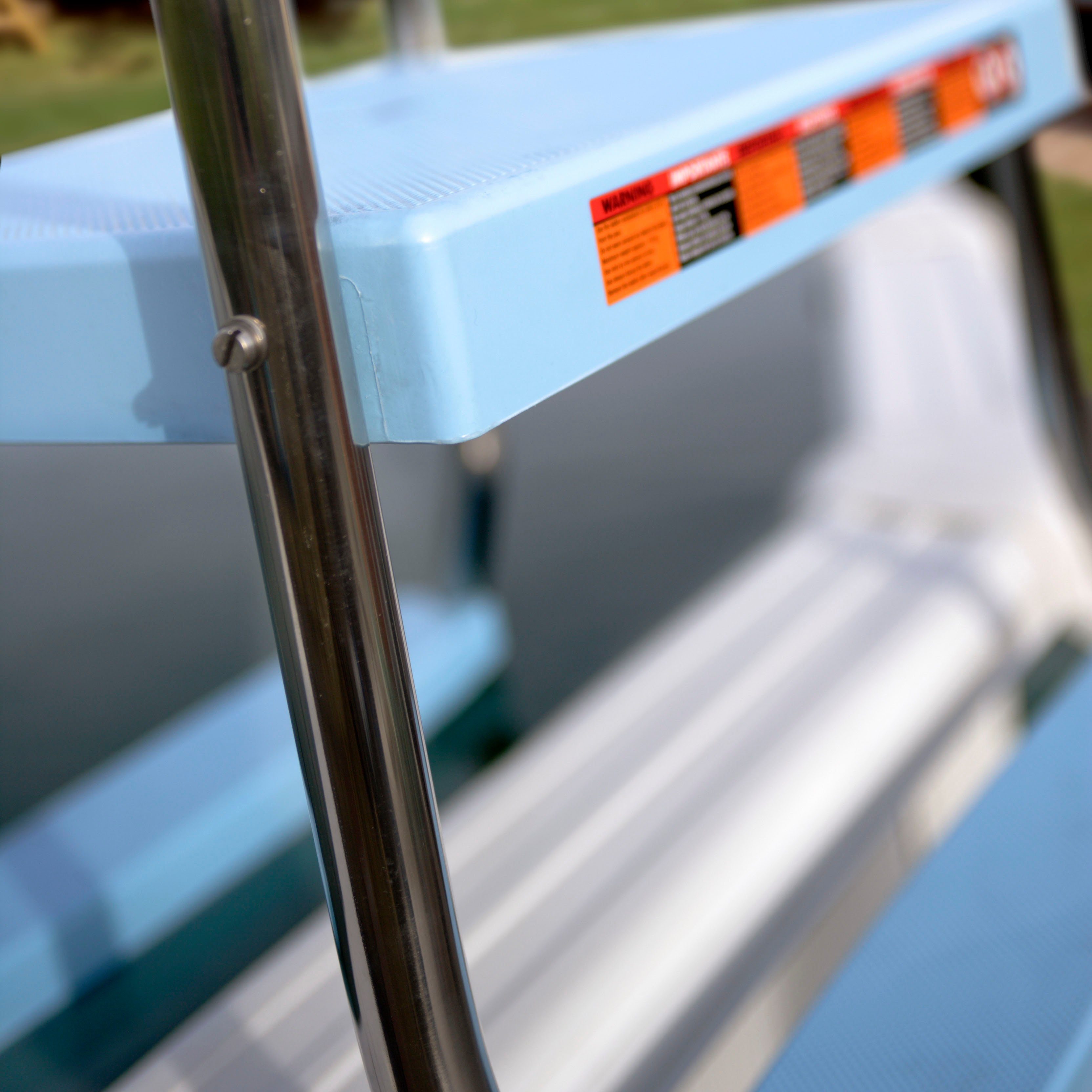 Gre Poolleiter für Aufstellpools, Edelstahl, 2x4 Stufen
